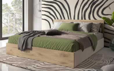 Pat dublu 140/200 Belmar + saltea Pat dublu 140/200