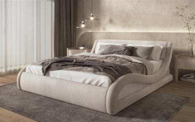 Pat dublu tapitat 160/200 Liviana Delux Pat dublu tapitat 160/200