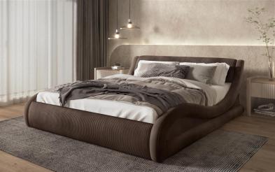 Pat dublu tapitat 160/200 Liviana Delux Pat dublu tapitat 160/200