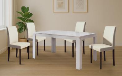 Masa dining Fenix 160 + Scaun Eliz 4buc. Masa dining + Scaun 4 buc.