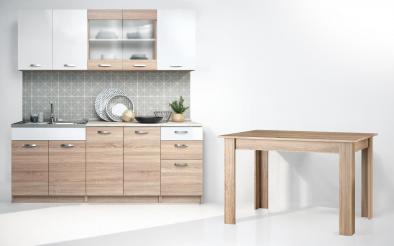 Bucatarie Vega + masa dining Doni Bucatarie cu blat inclus + masa dining