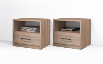 Set 2 noptiere Uni Set 2 noptiere, L45 B38 H40 cm