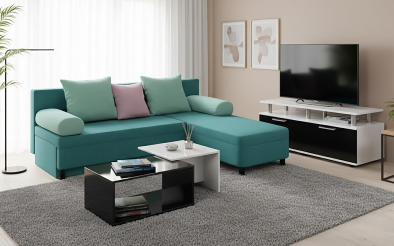 Set Coltar Dani М + masuta de cafea Stefani + modul TV Extravaganza Set