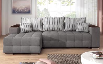 Coltar Melvin S cu sezlong + brat mini etajera Coltar cu sezlong + brat mini etajera, L250 B90/158 H69 cm