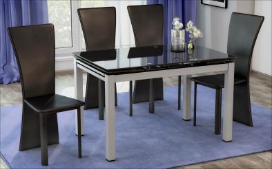 Masa dining cu blat de sticla Emiliana /extensibila/ Masa dining extensibila /extensibila/
