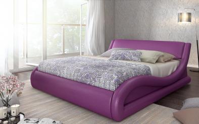 Pat de piele Liviana II Pat dublu pentru saltea160/200