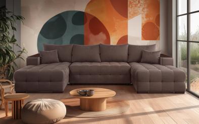 Coltar in forma de U Melvin Coltar in forma de U,  L317 B180 H67-83 cm