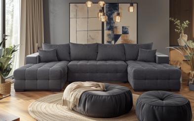 Coltar in forma de U Melvin Coltar in forma de U,  L317 B180 H67-83 cm