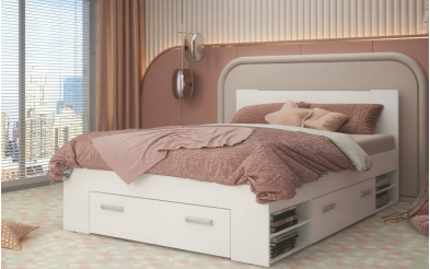 Pat dublu 160/200 Nemo + saltea Pat dublu 160/200