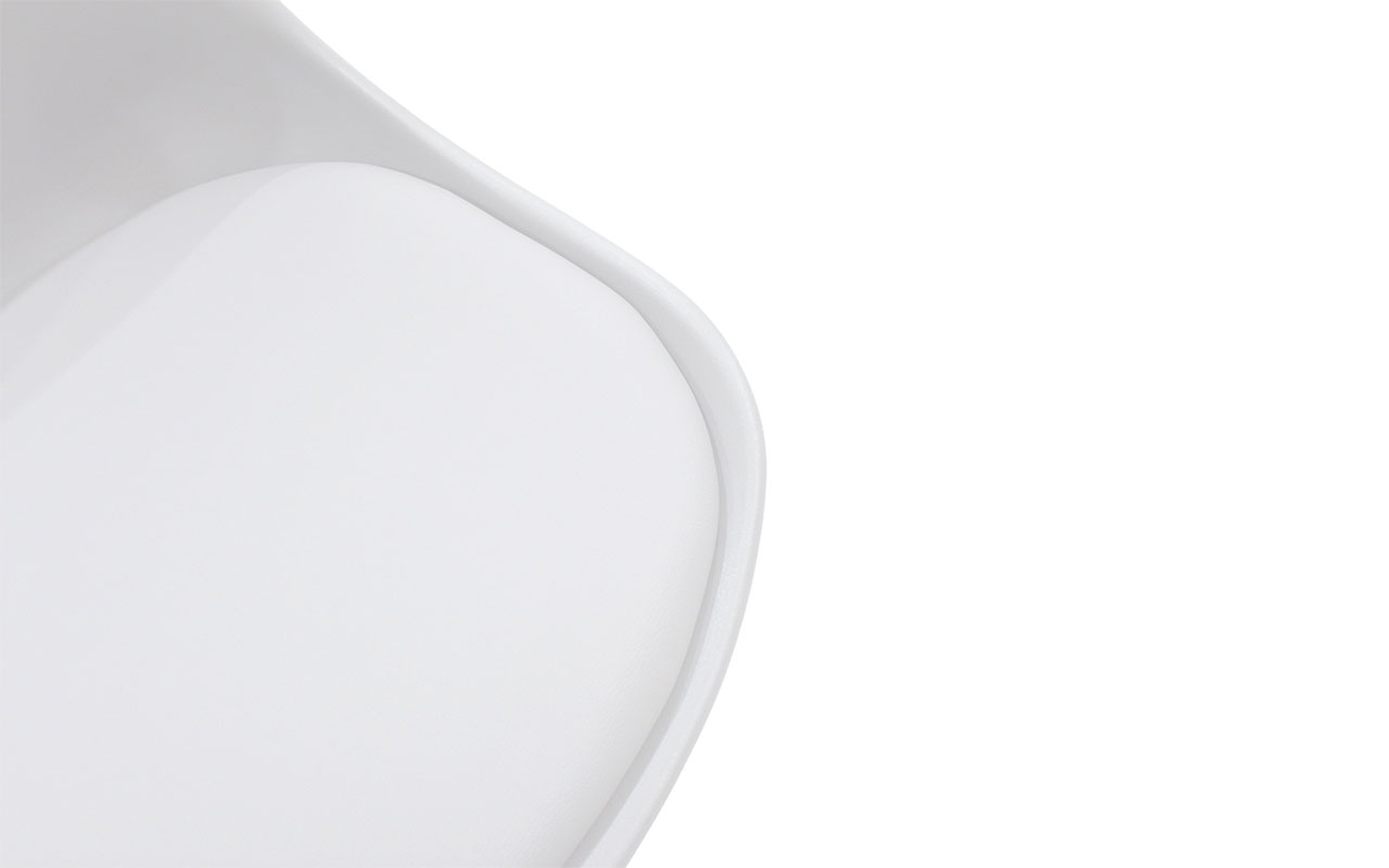 Scaun de masa Gaston, alb + natural  7