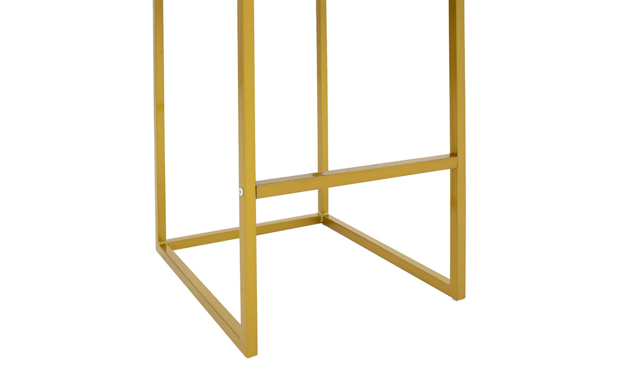 Scaun de bar Hidro, gri inchis + auriu  7