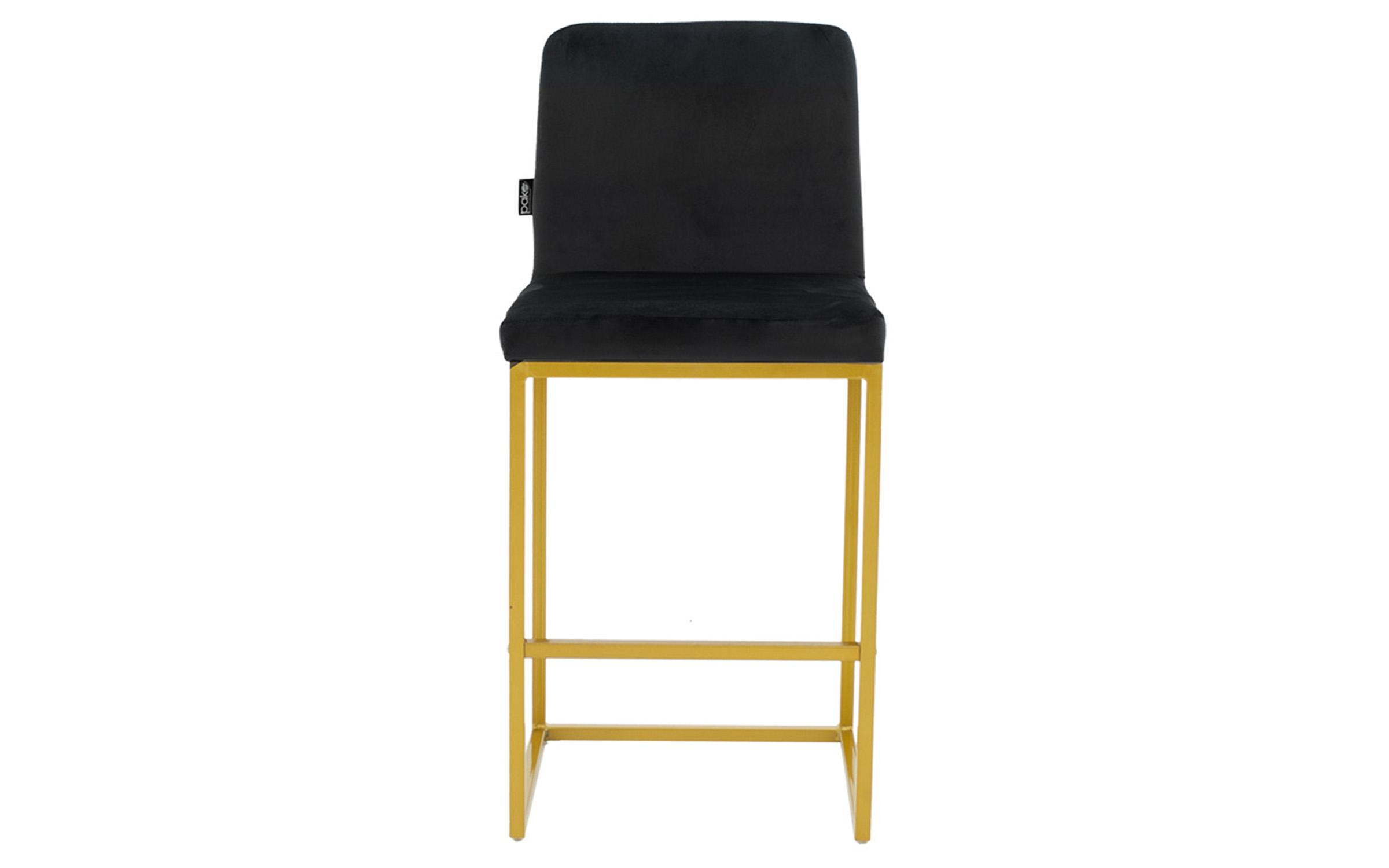 Scaun de bar Hidro, negru + auriu  4