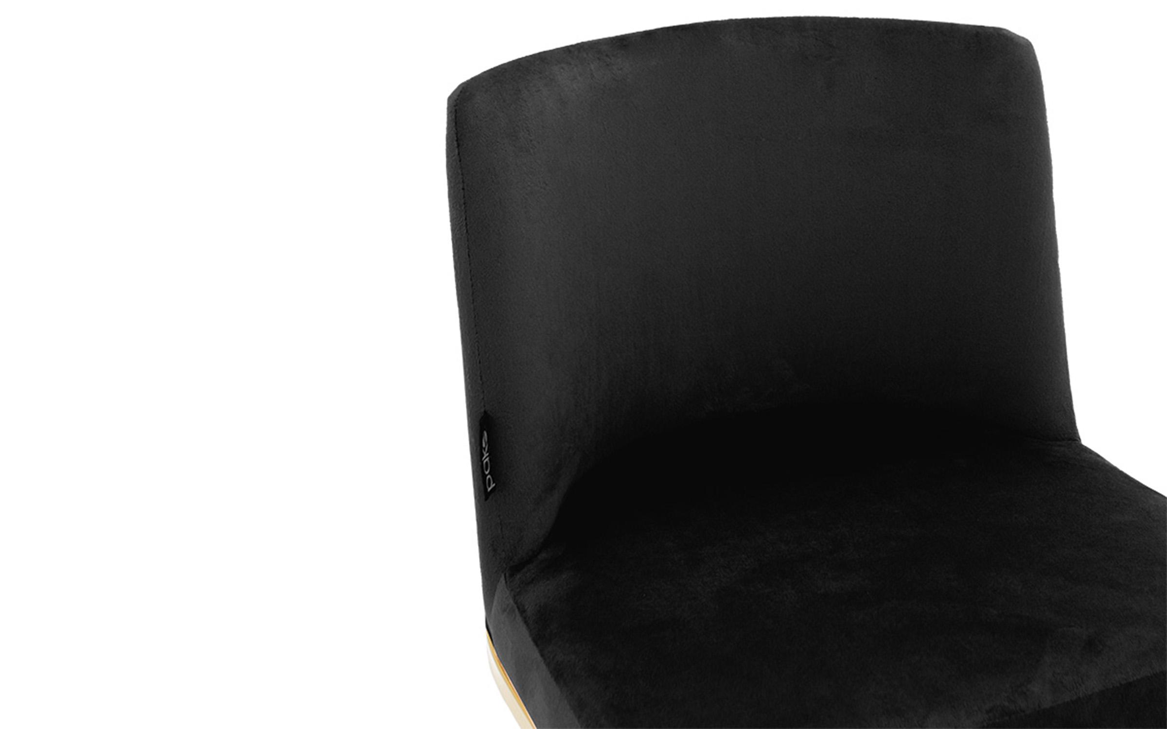 Scaun de bar Bela, negru + auriu  5