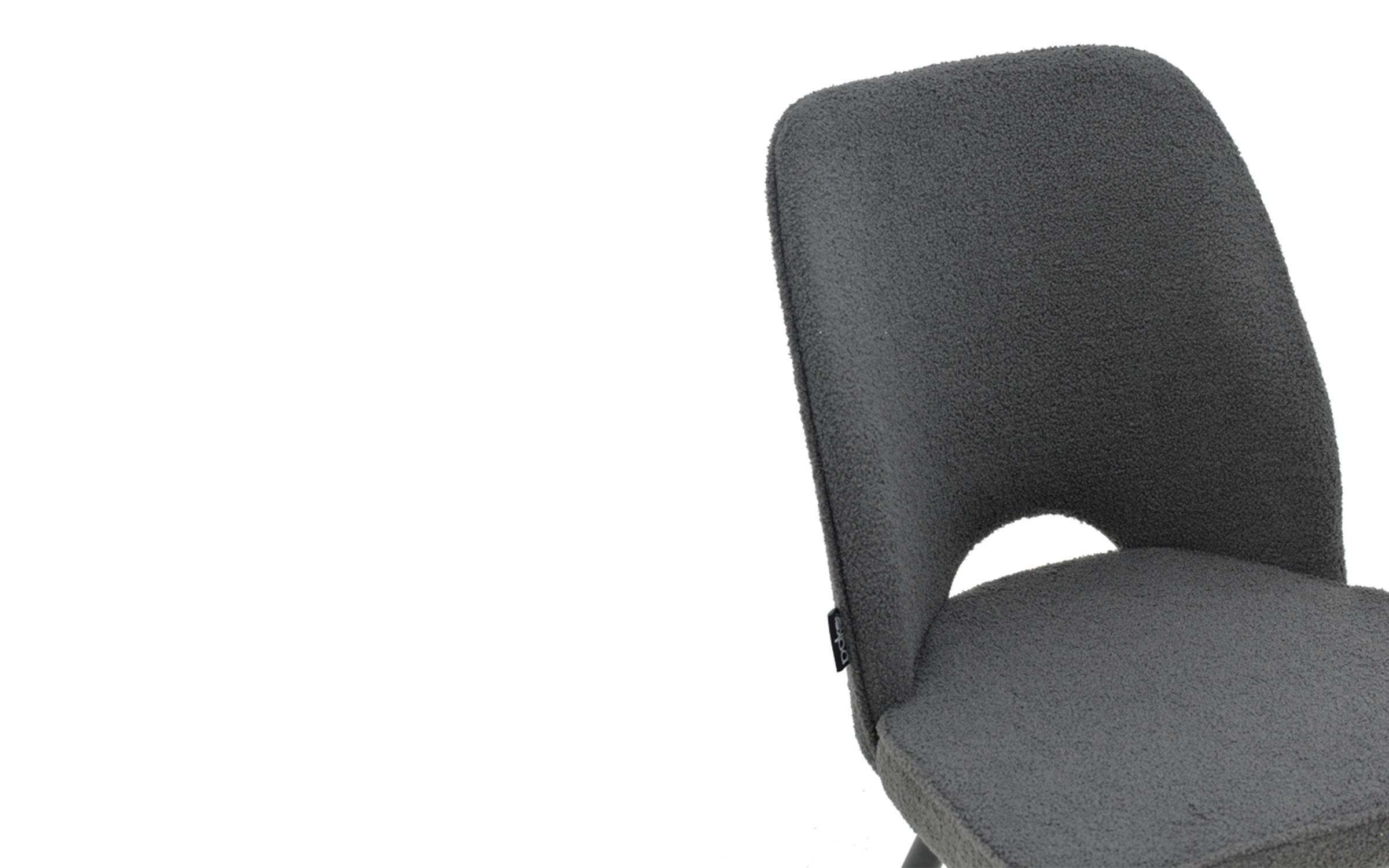 Scaun de masa Renish, gri + negru  7