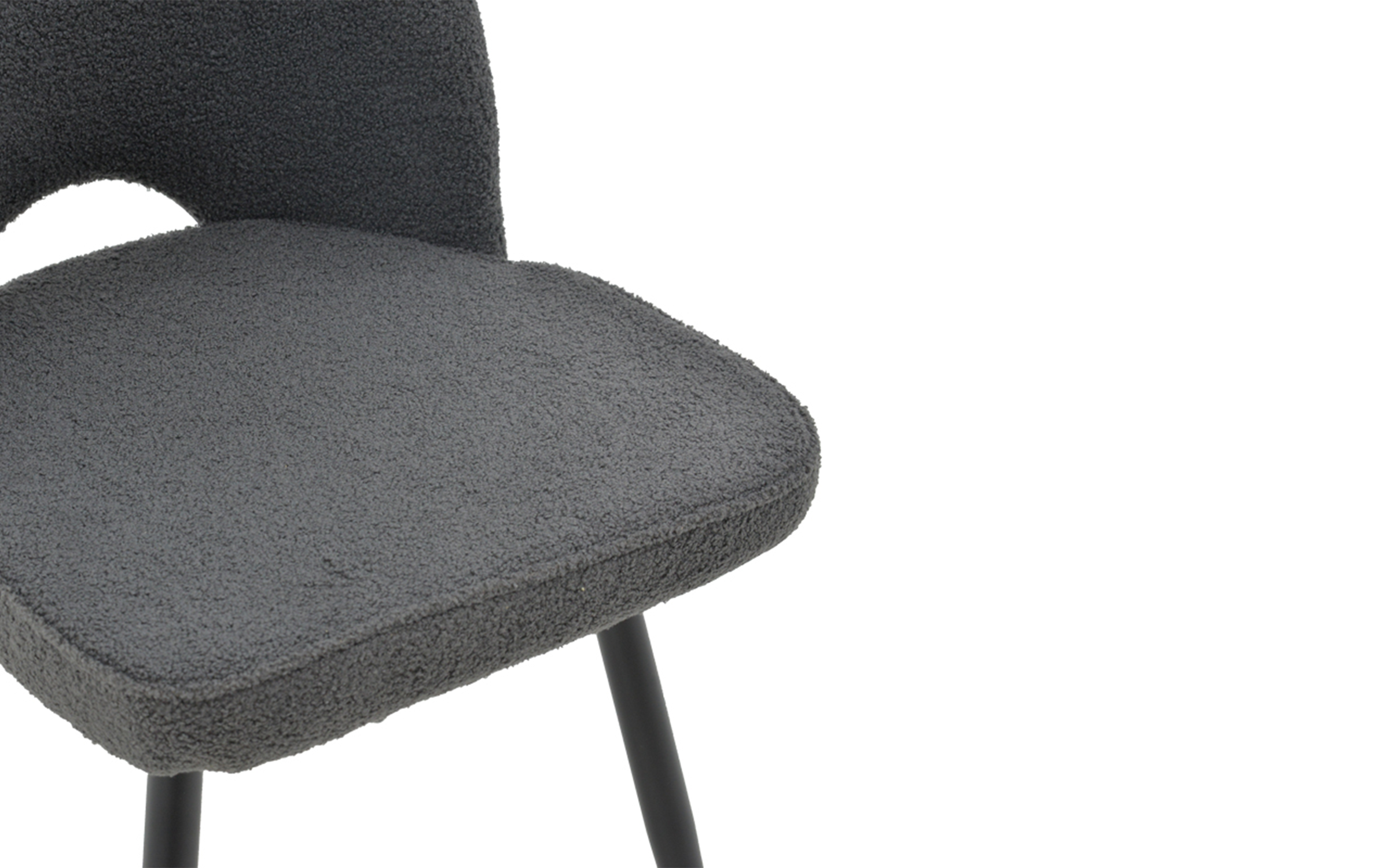 Scaun de masa Renish, gri + negru  8