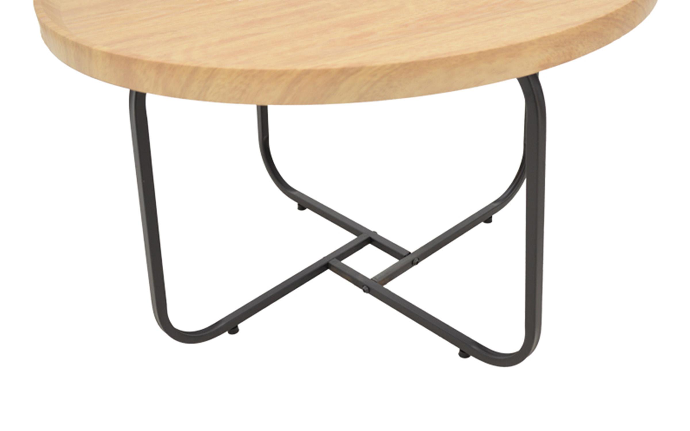 Set masute de cafea Krismori, natural + negru  5