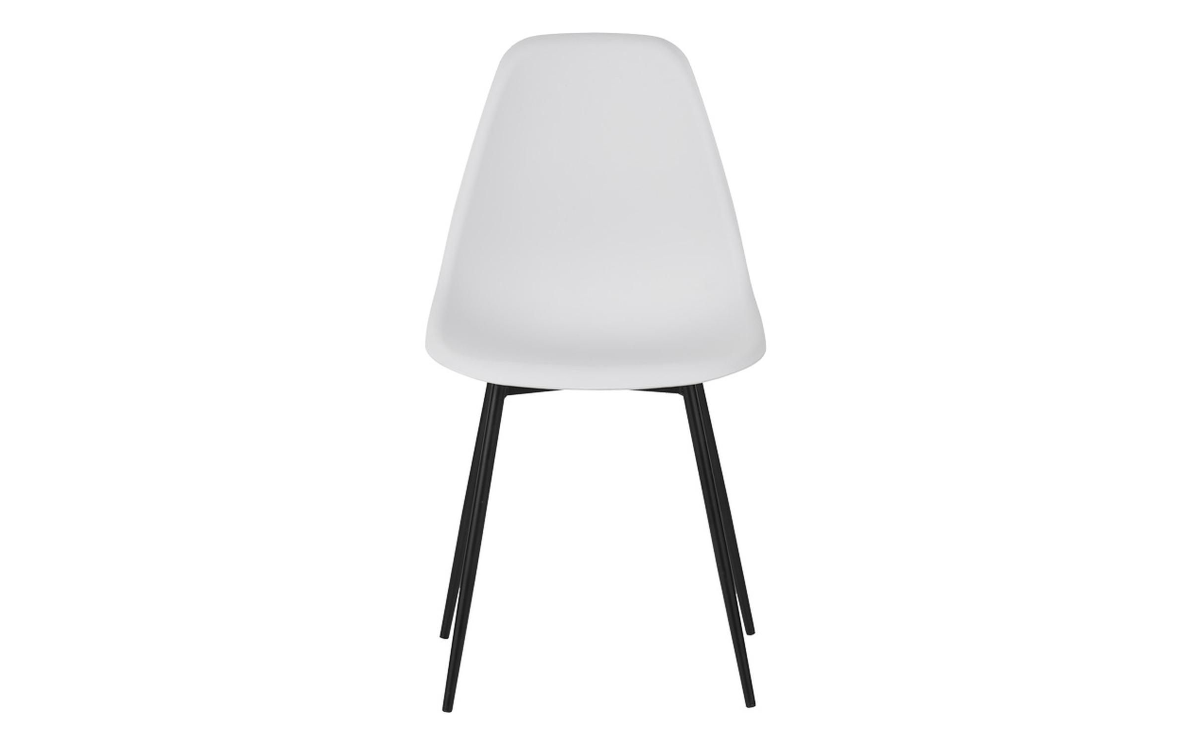 Scaun de masa Balen, alb + negru  3