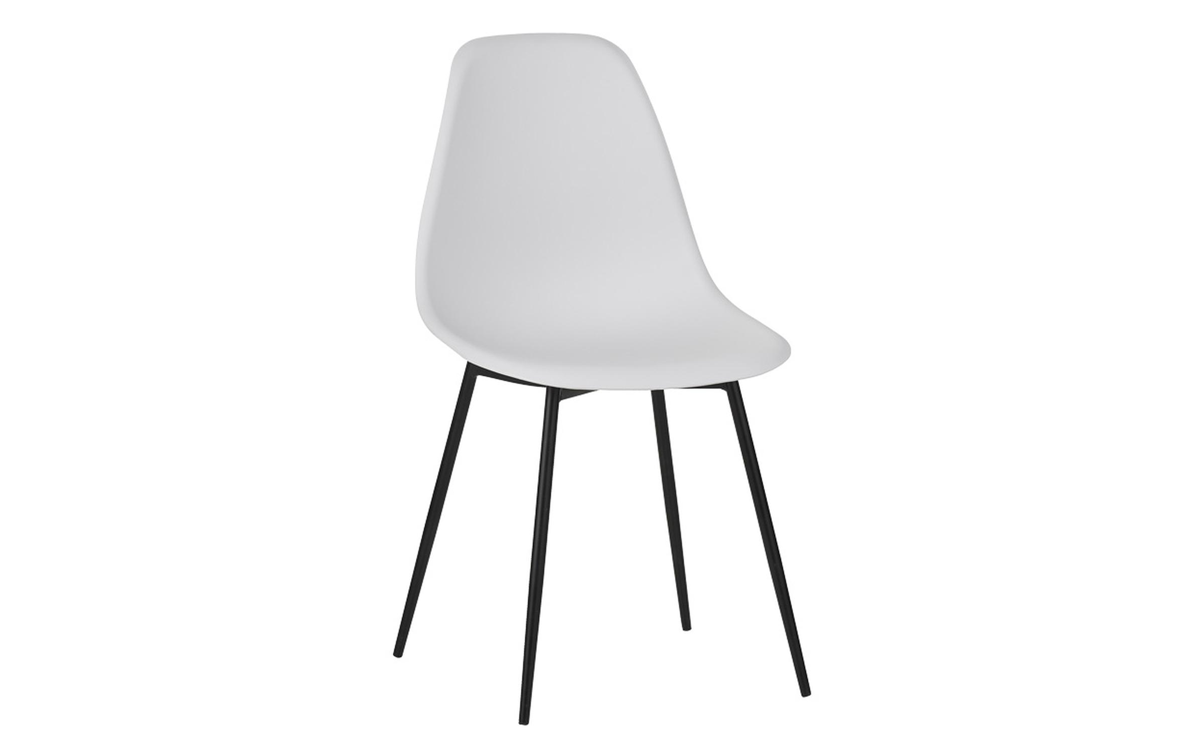 Scaun de masa Balen, alb + negru  2