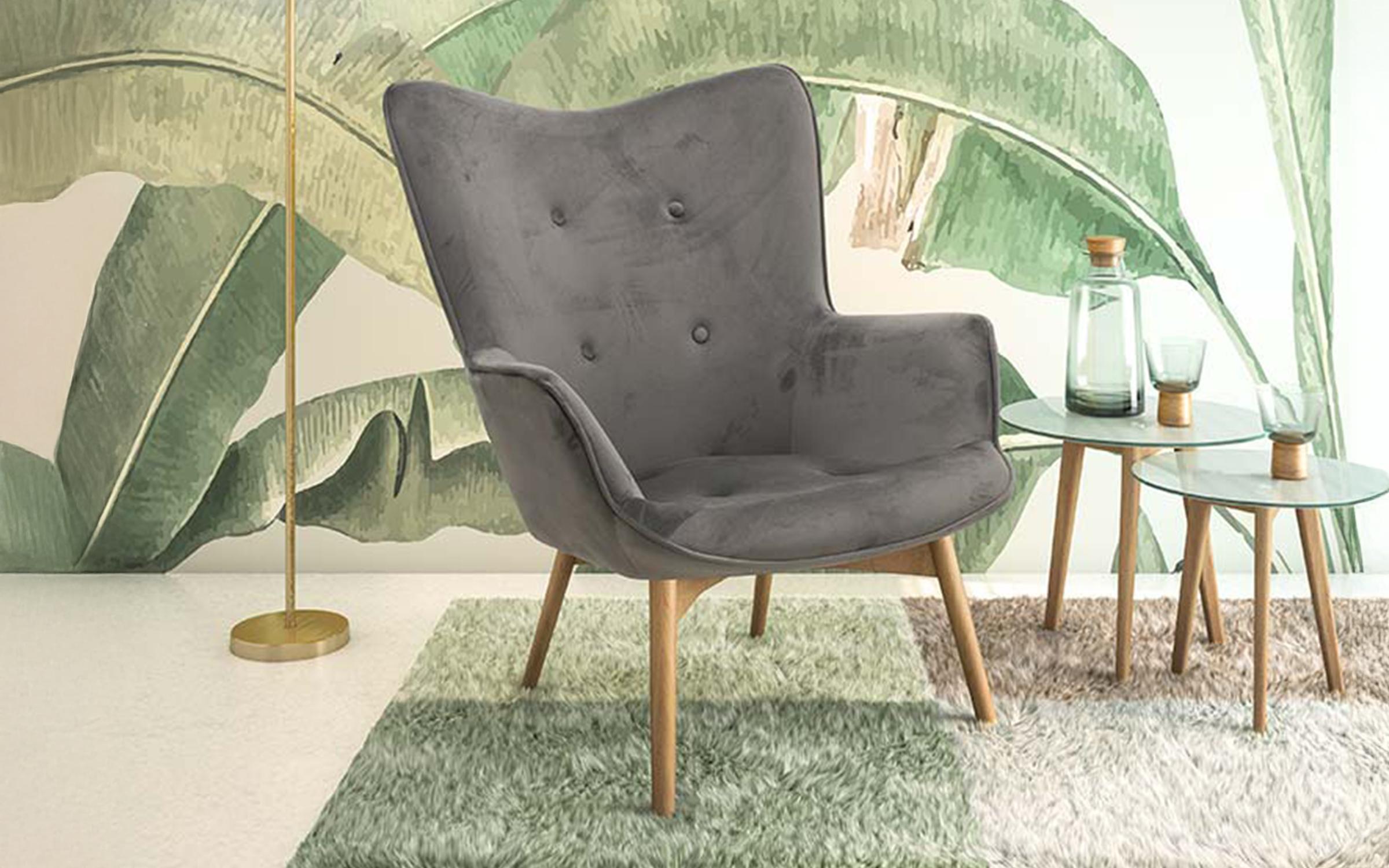 Fotoliu Kido, gri deschis  1