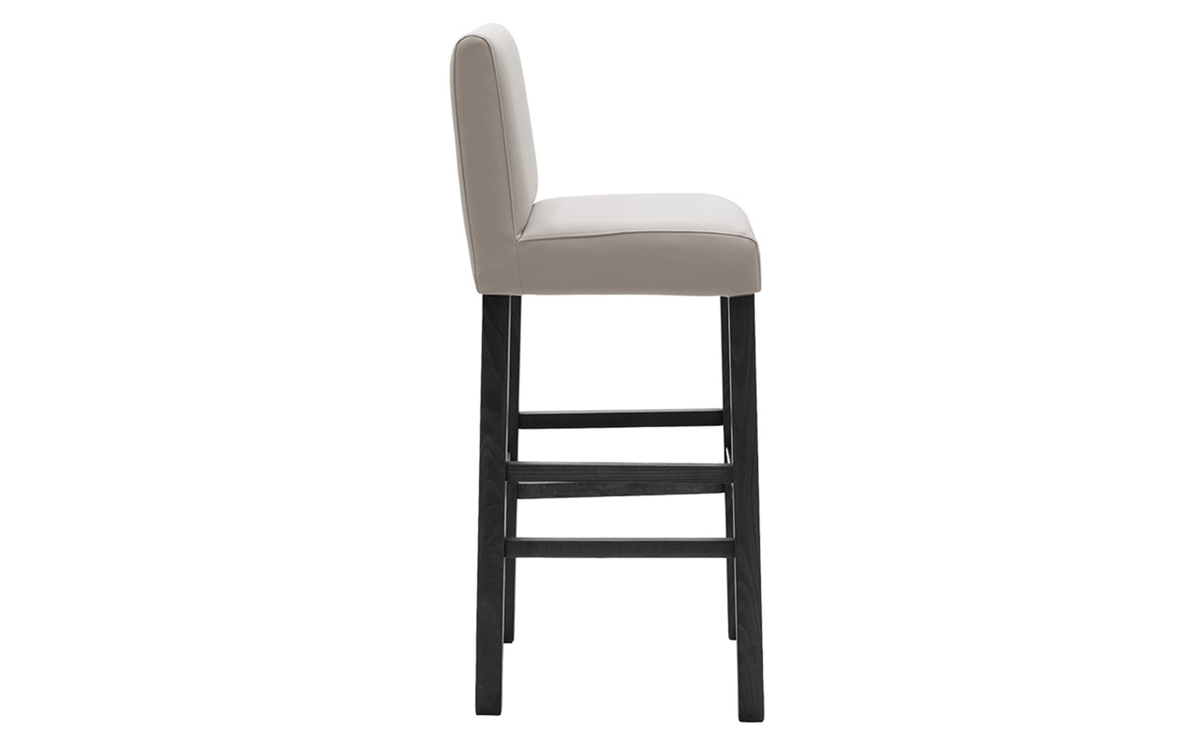 Scaun de bar Bari, gri + negru  3