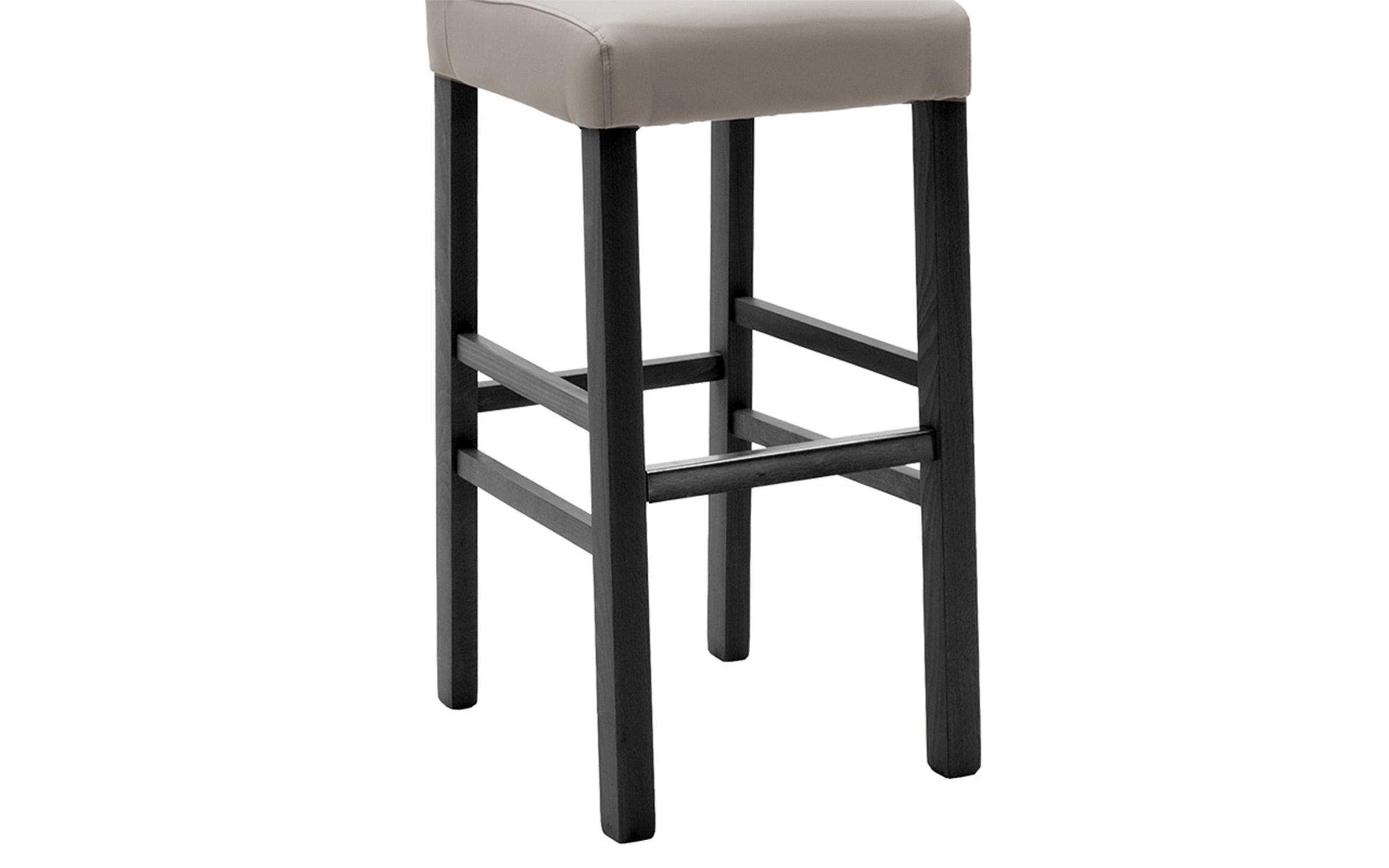 Scaun de bar Bari, gri + negru  6