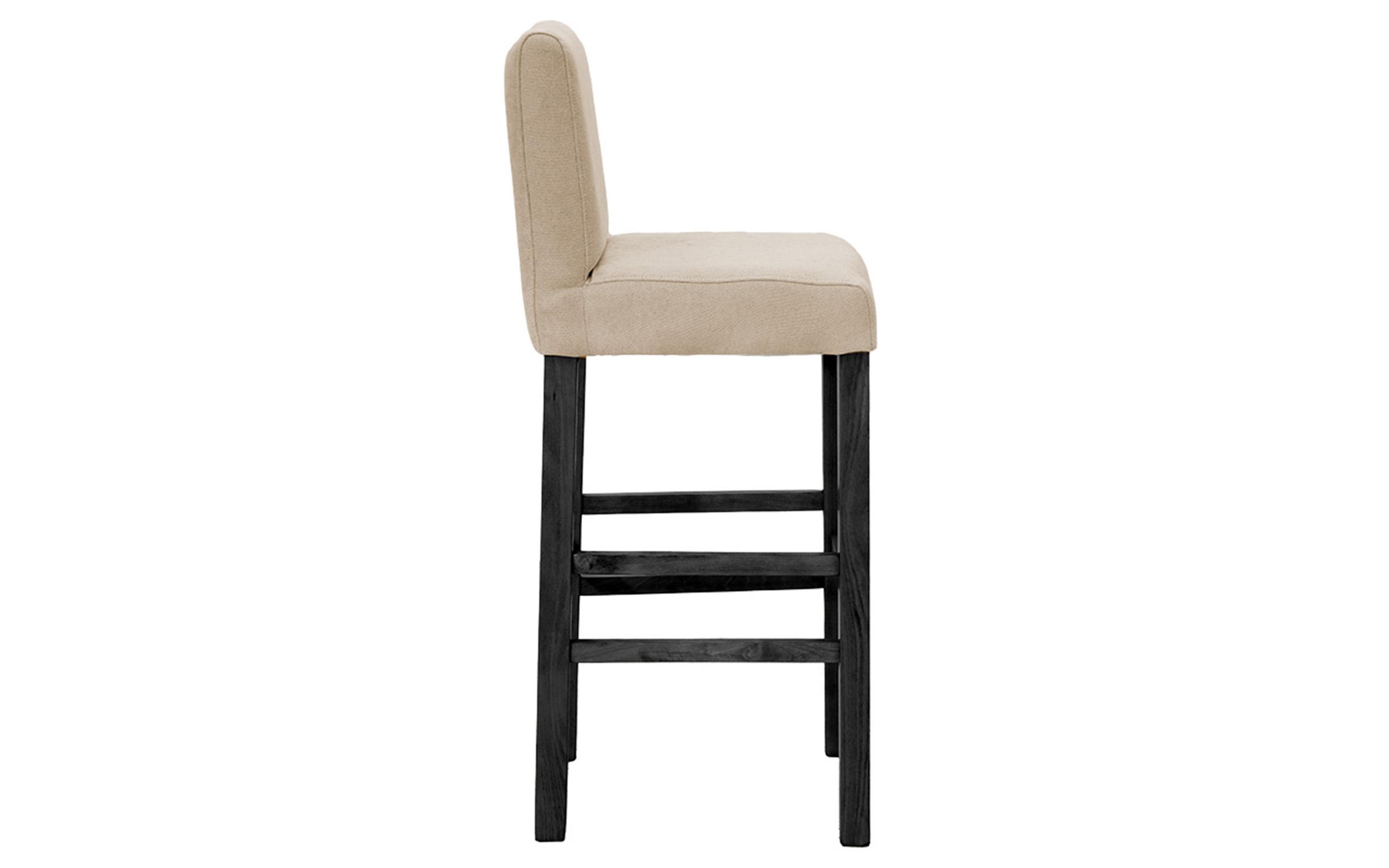 Scaun de bar Bari, ecru + negru  3