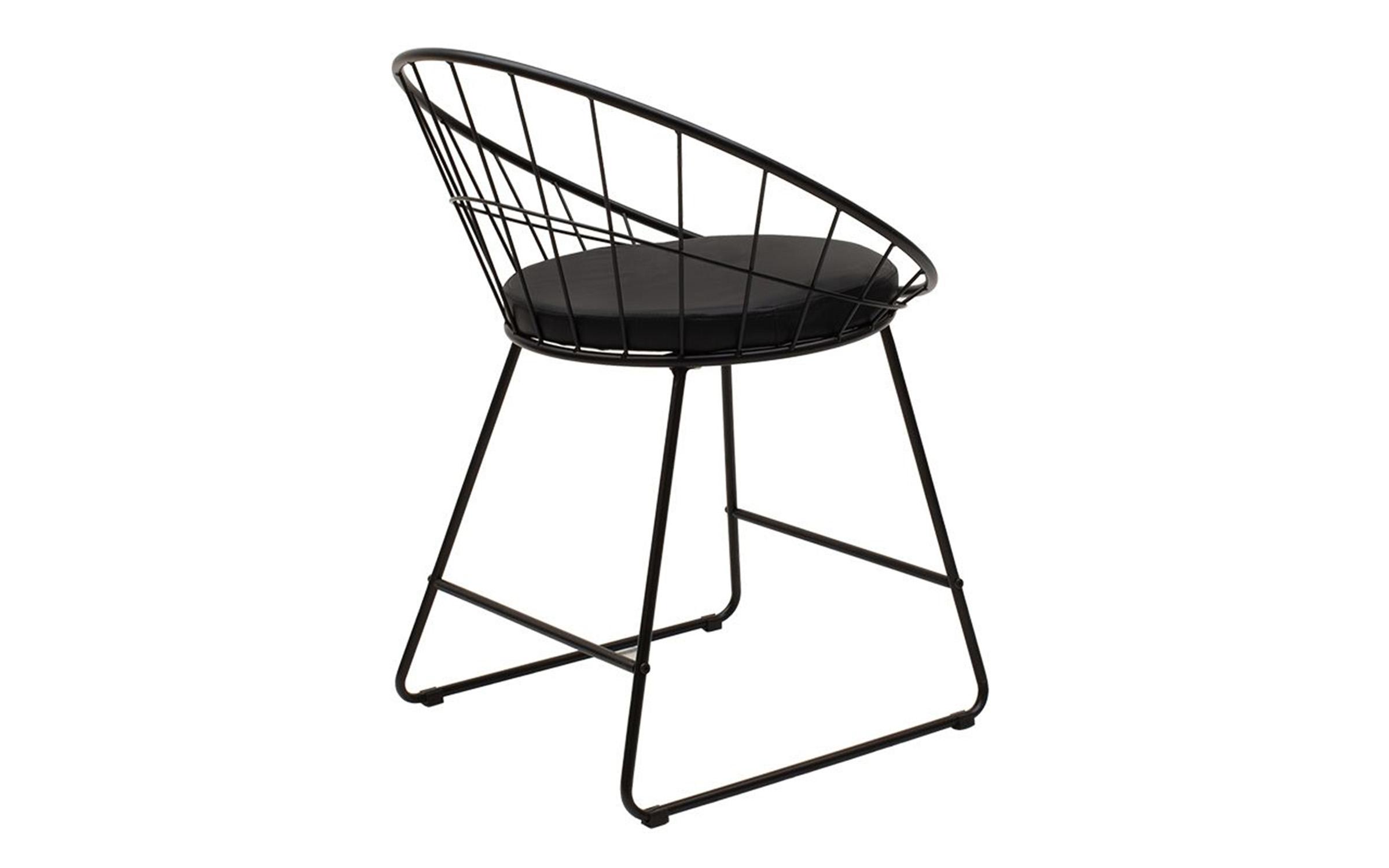 Scaun de masa Seth, negru  2