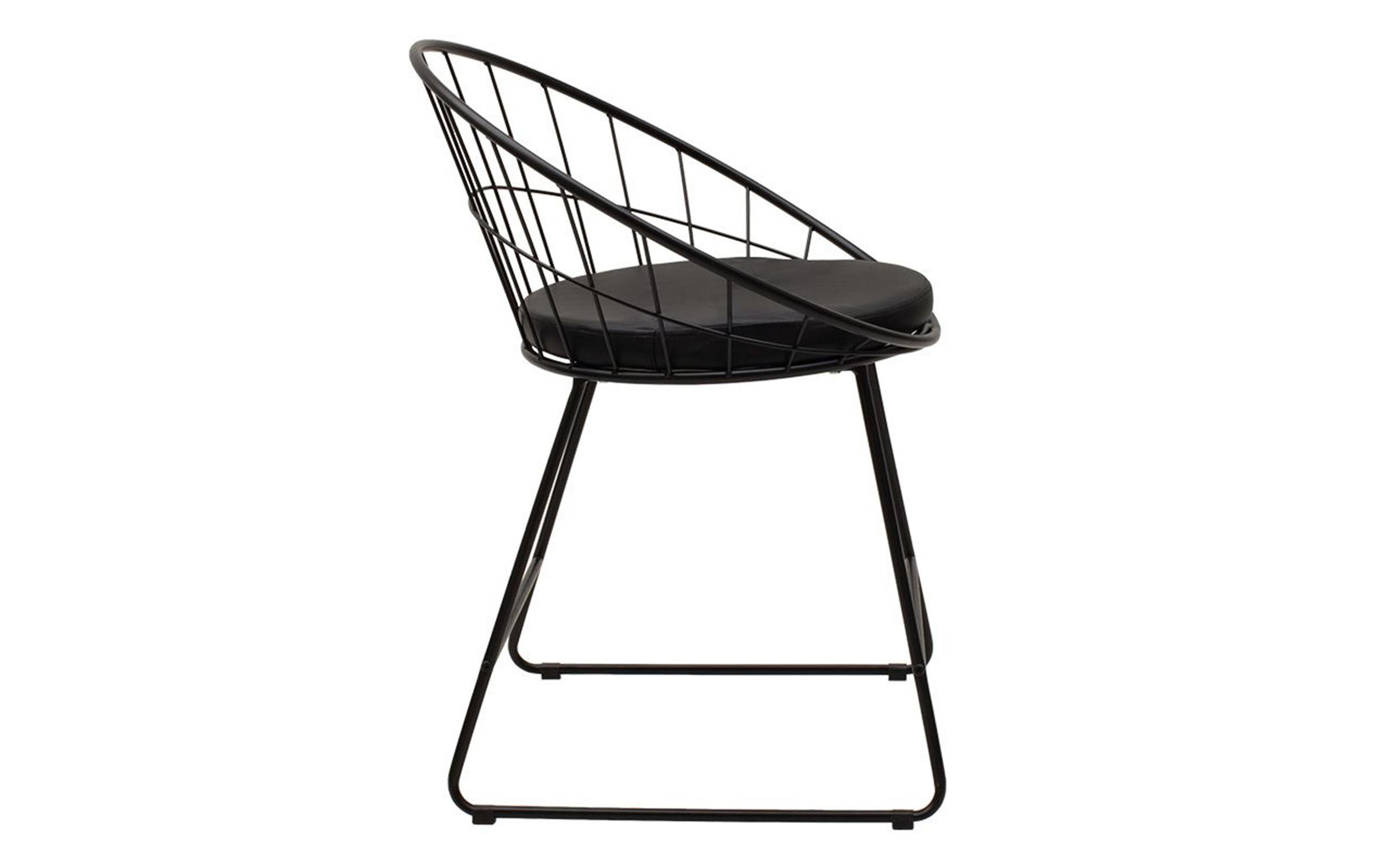 Scaun de masa Seth, negru  3