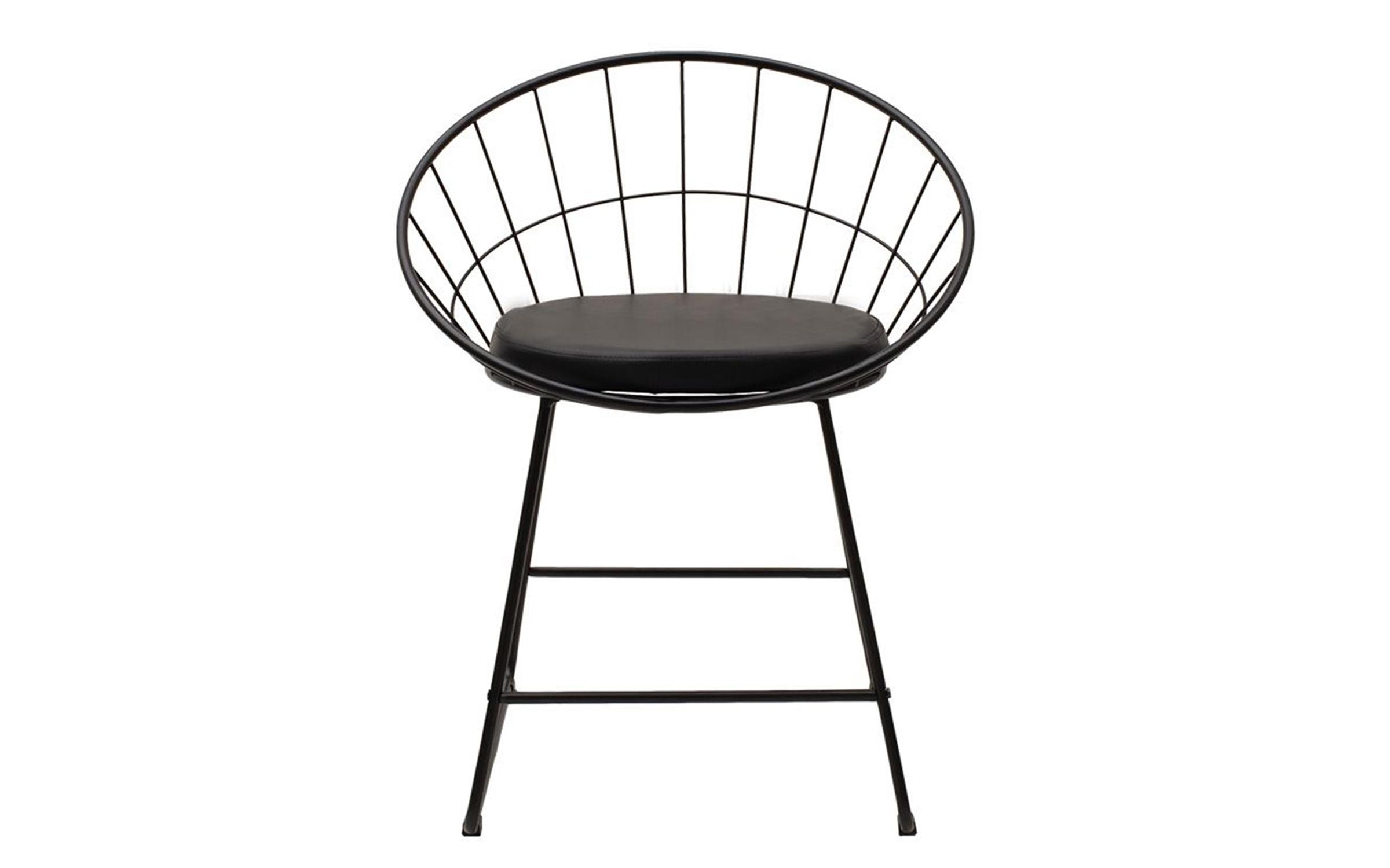 Scaun de masa Seth, negru  4