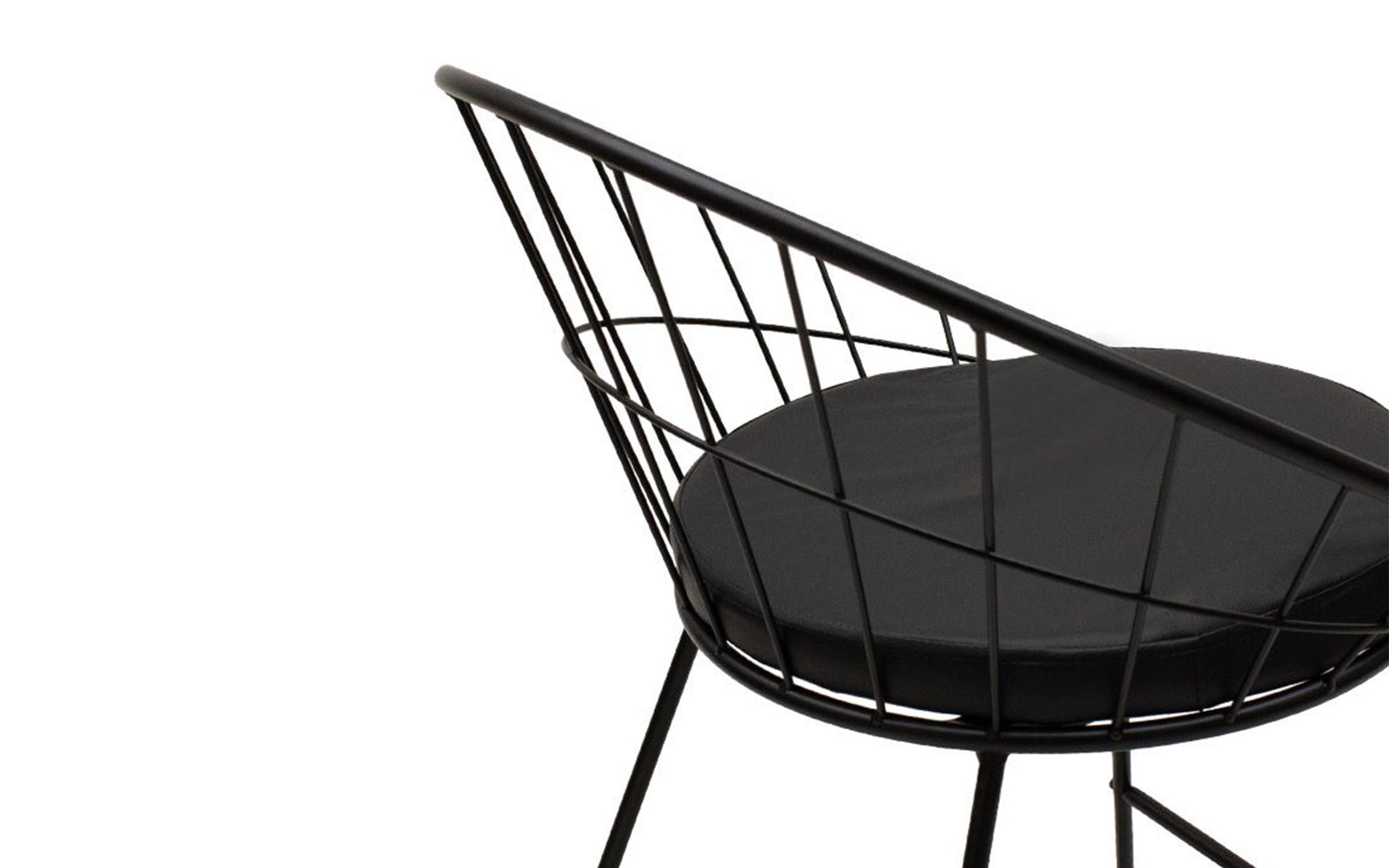 Scaun de masa Seth, negru  5