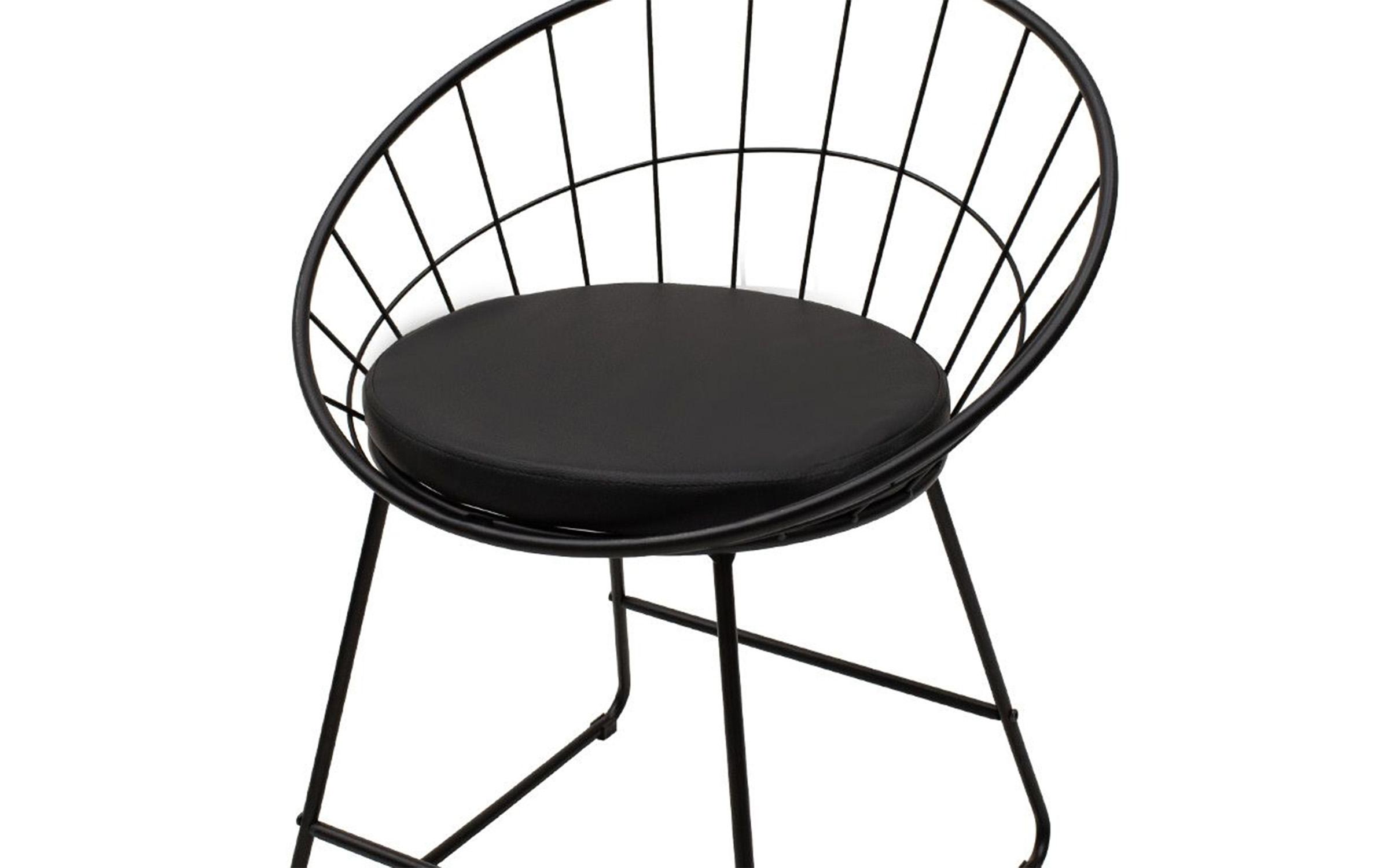 Scaun de masa Seth, negru  6