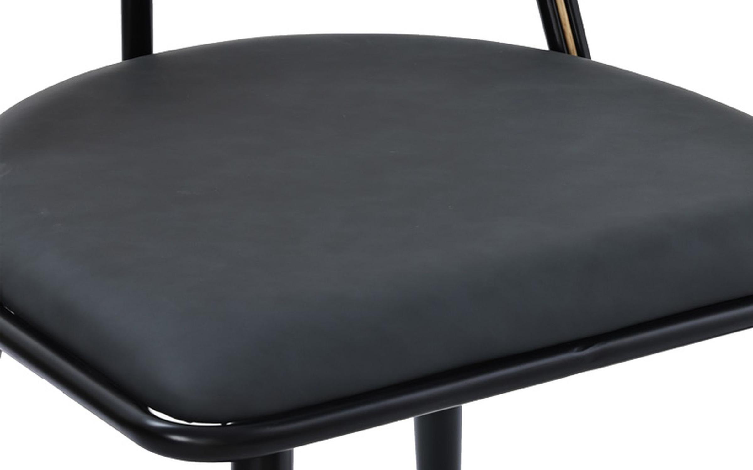 Scaun de masa Julia, negru + natural  7