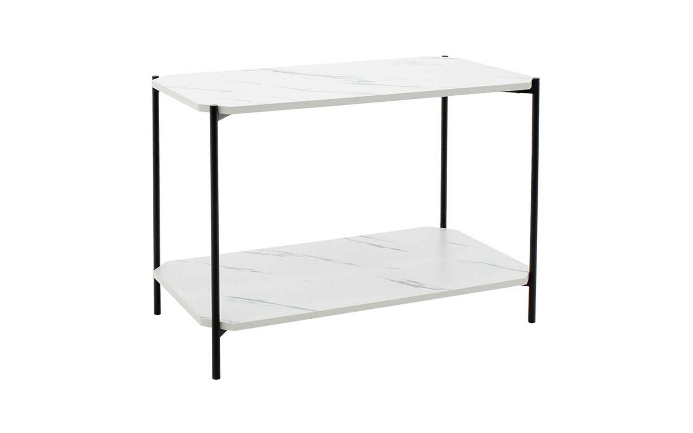 Masuta ajutatoare Mara, marmura alba + negru  2