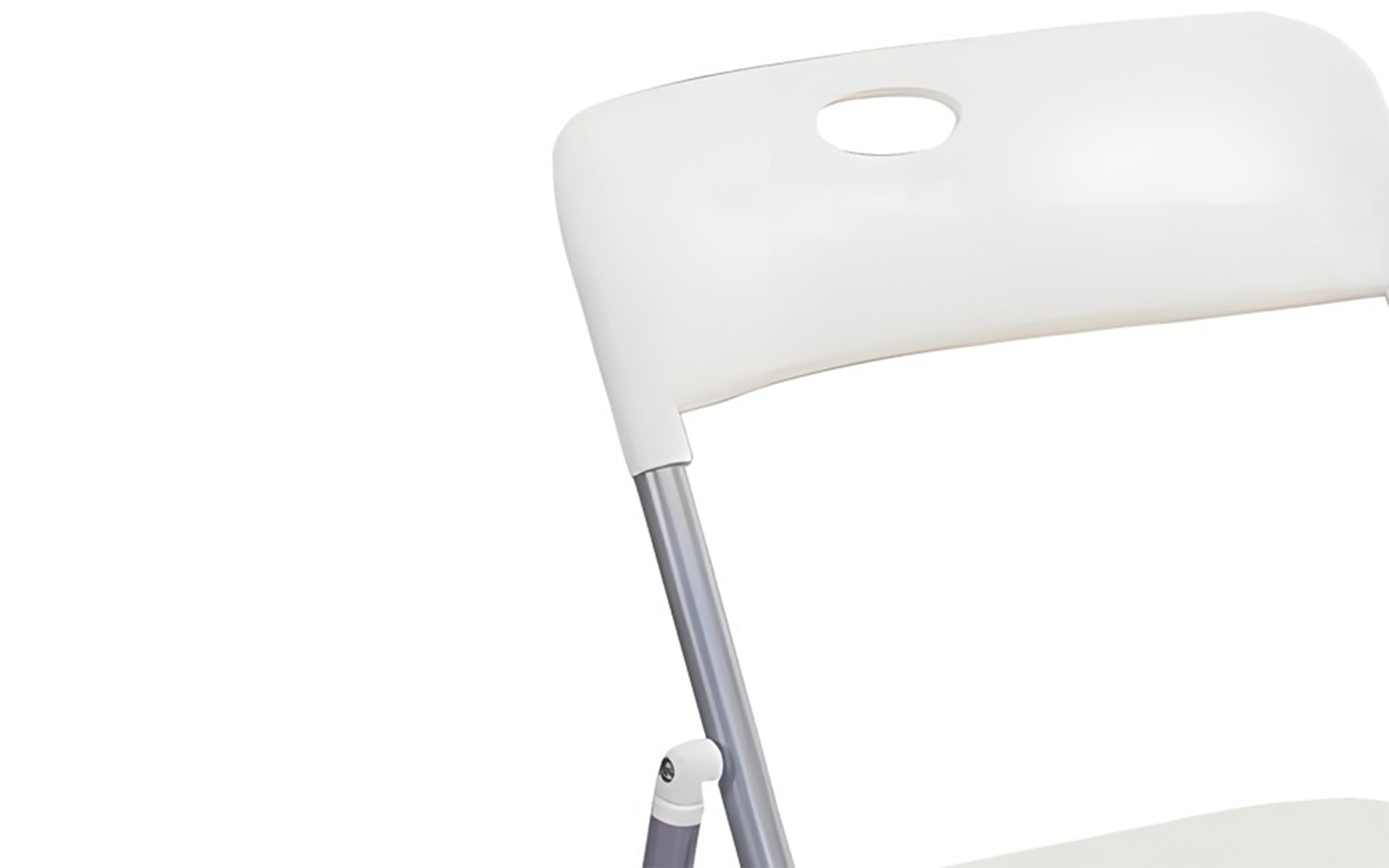 Scaun pliabil Dexton, alb  3