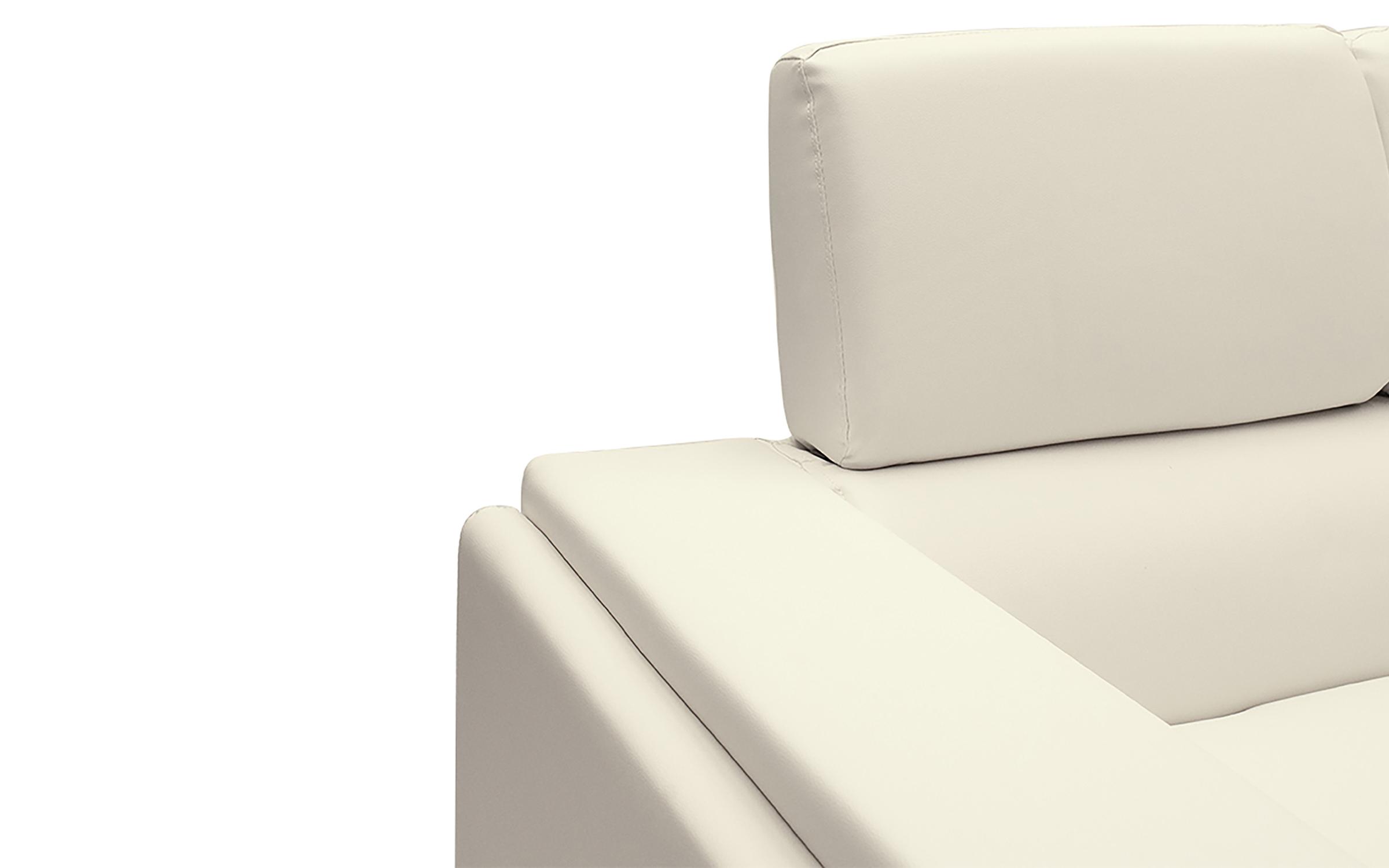 Canapea 2 locuri Sheea, alb  5