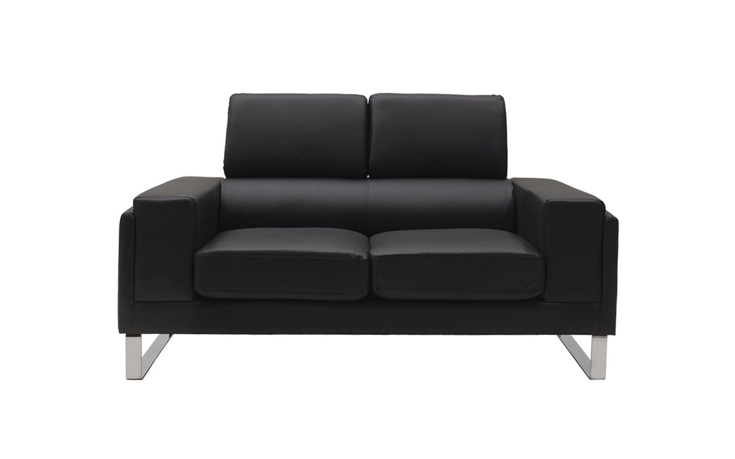 Canapea 2 locuri Sheea, negru  2