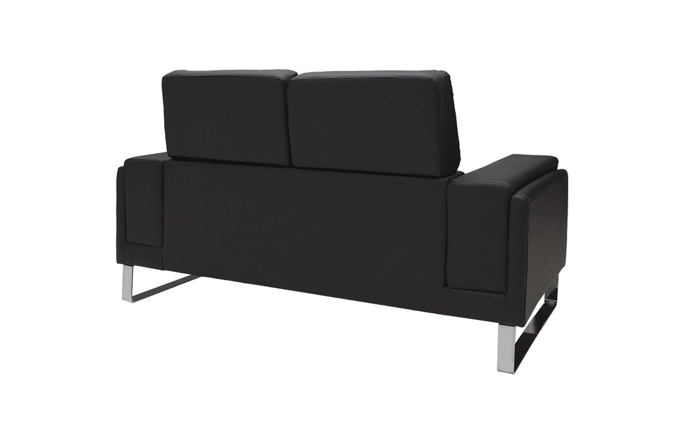 Canapea 2 locuri Sheea, negru  3