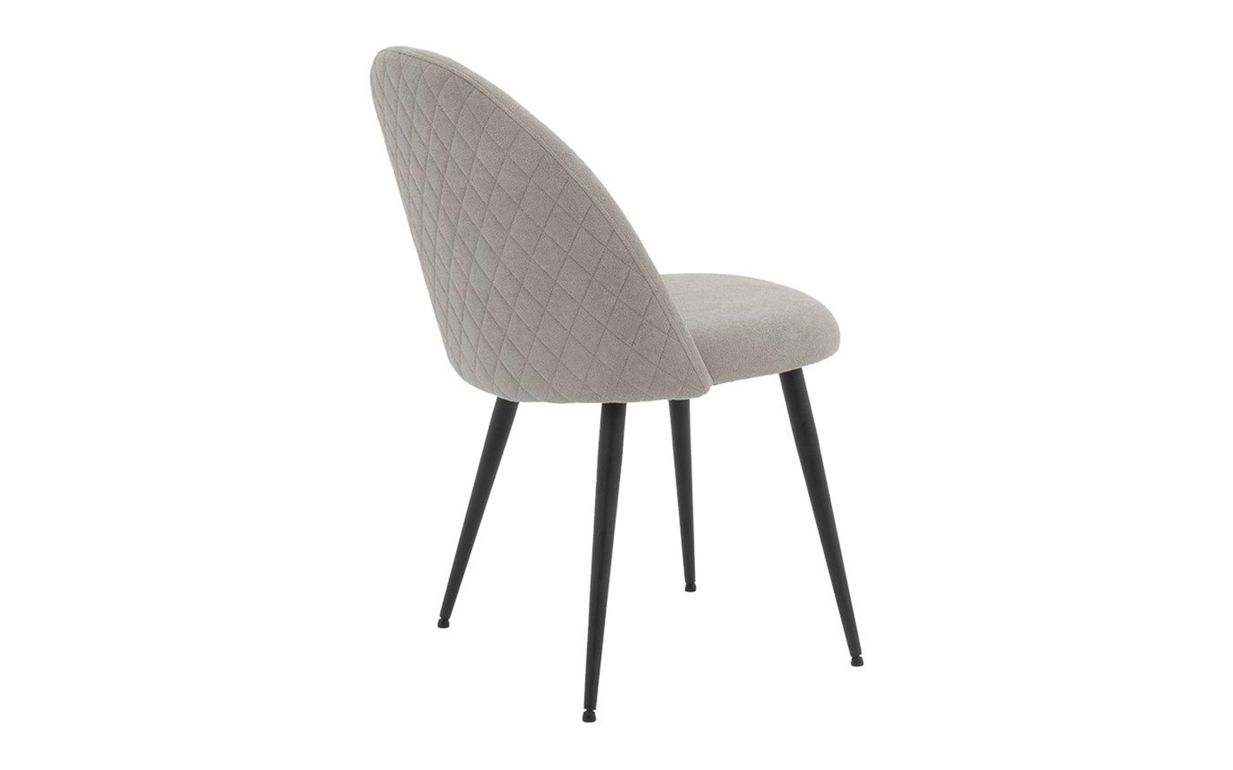 Scaun de masa Gracy, gri deschis + negru  2