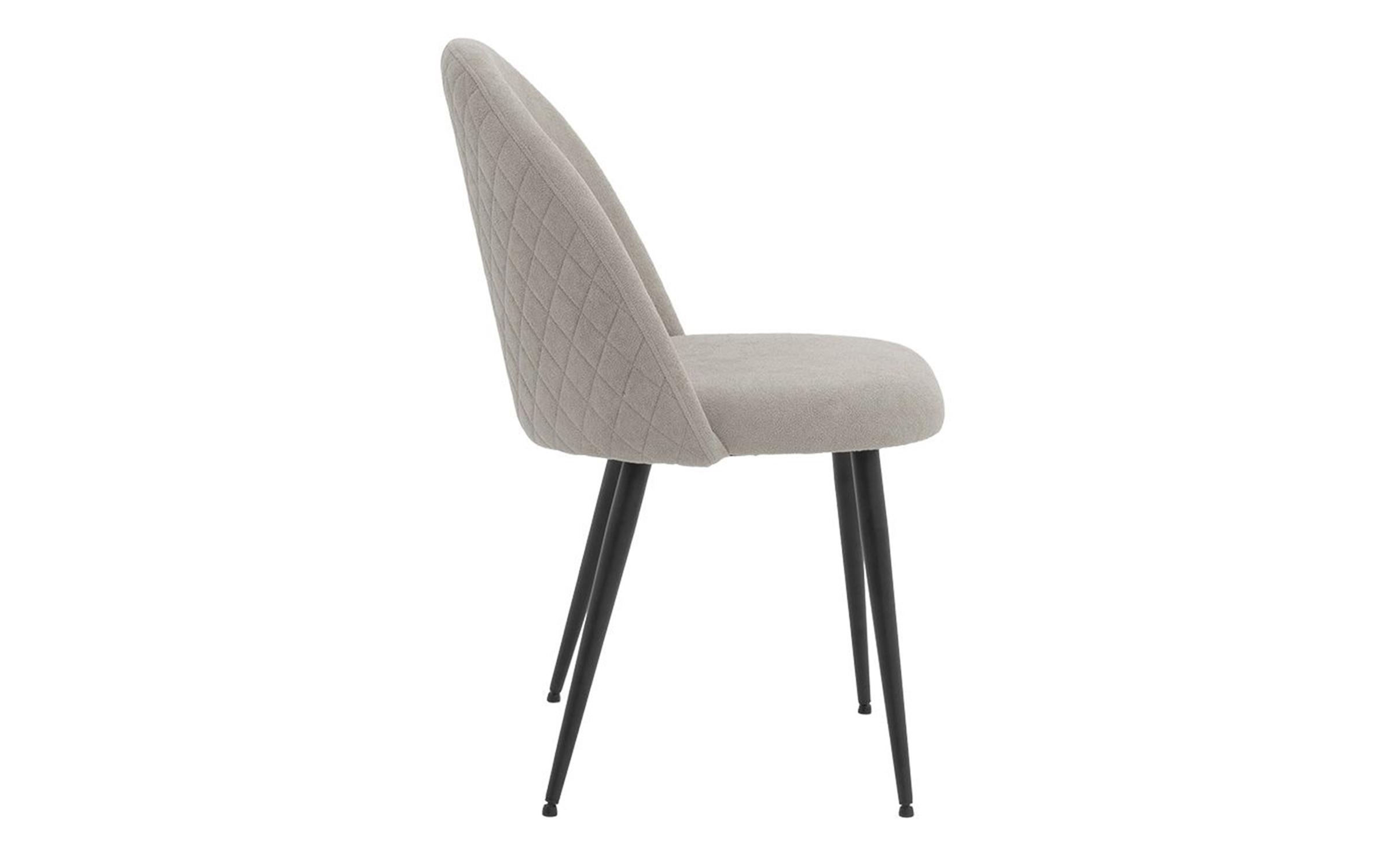 Scaun de masa Gracy, gri deschis + negru  3
