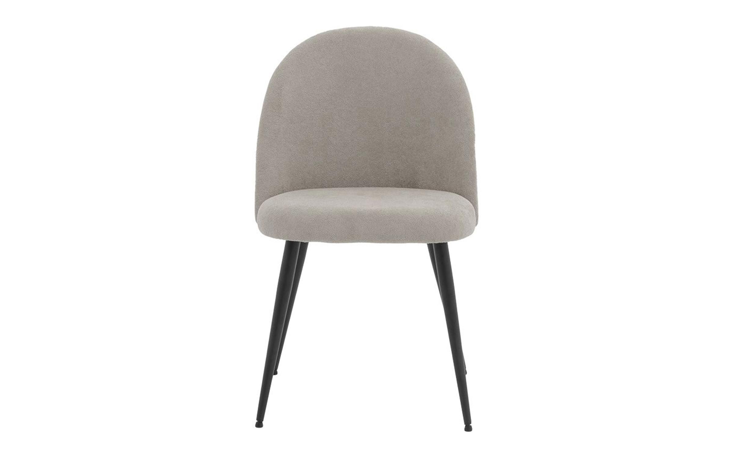 Scaun de masa Gracy, gri deschis + negru  4