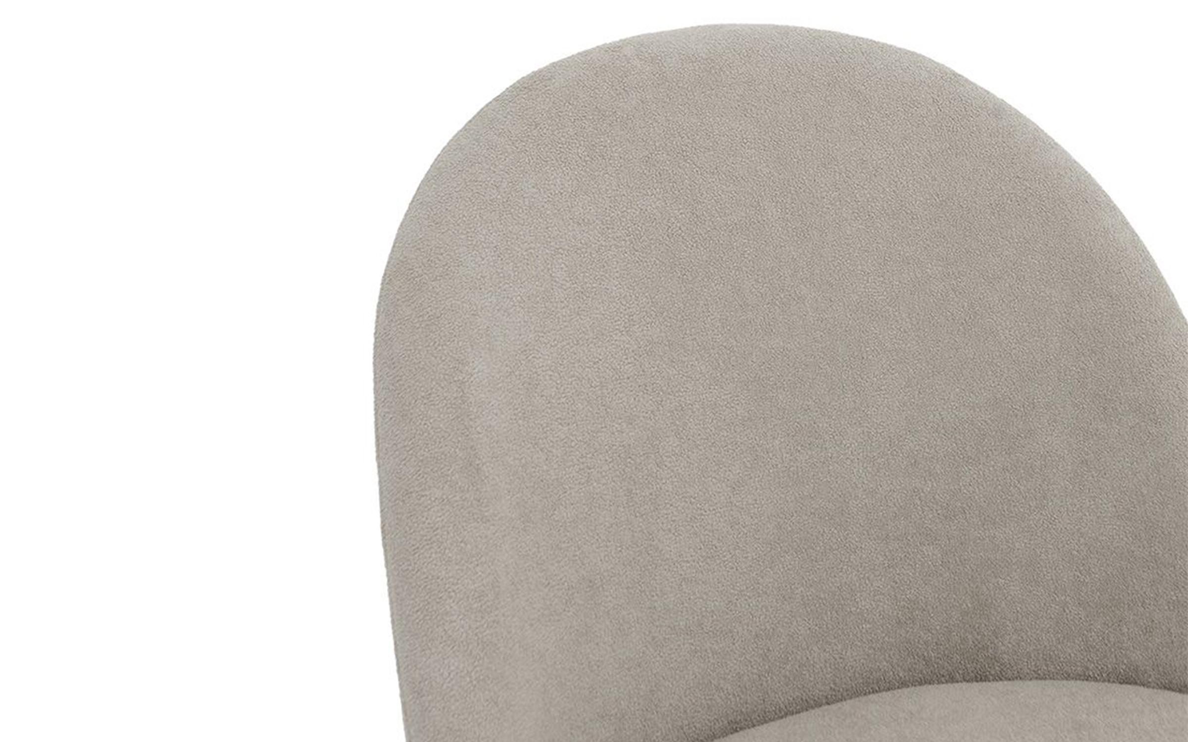 Scaun de masa Gracy, gri deschis + negru  5