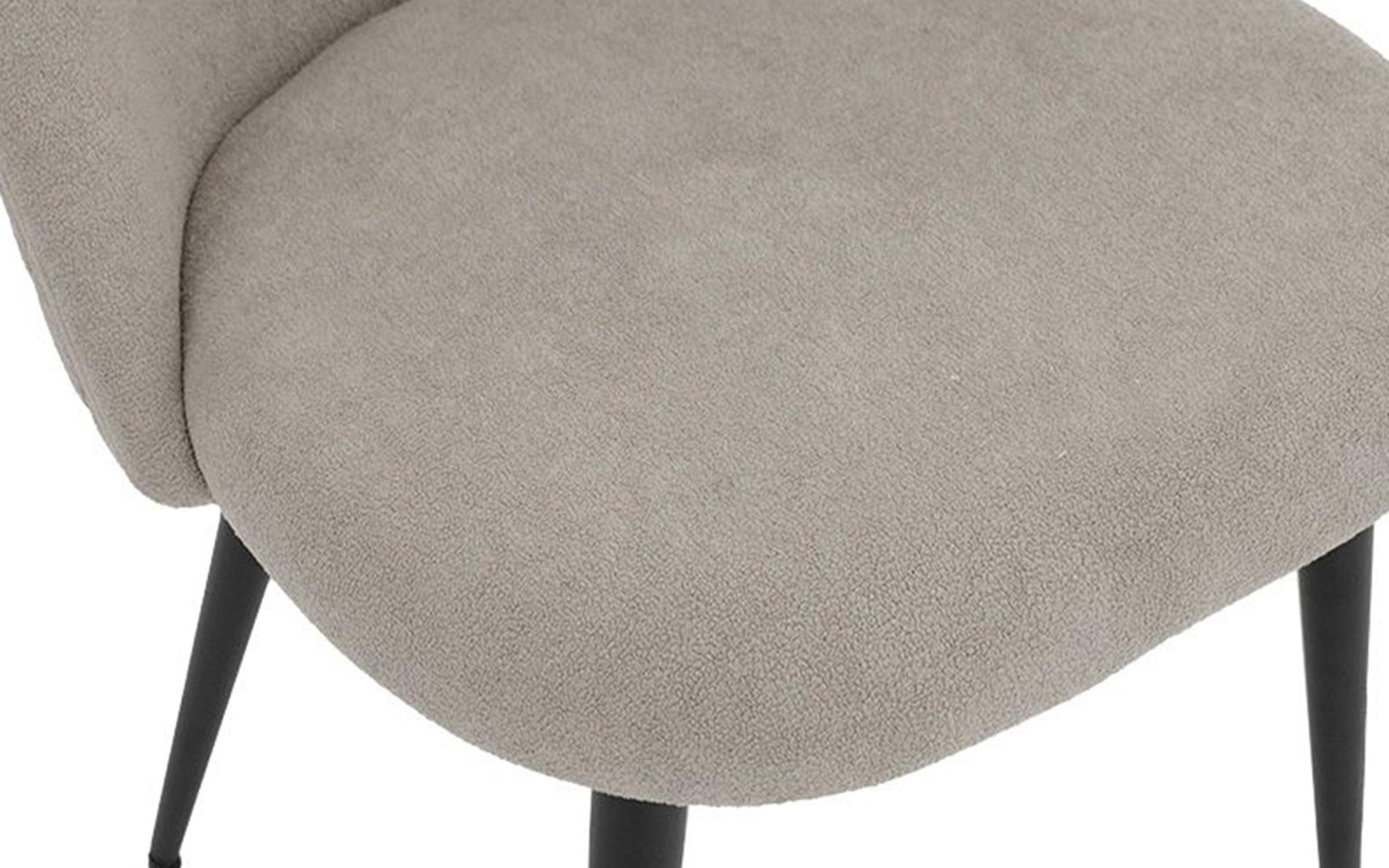 Scaun de masa Gracy, gri deschis + negru  6