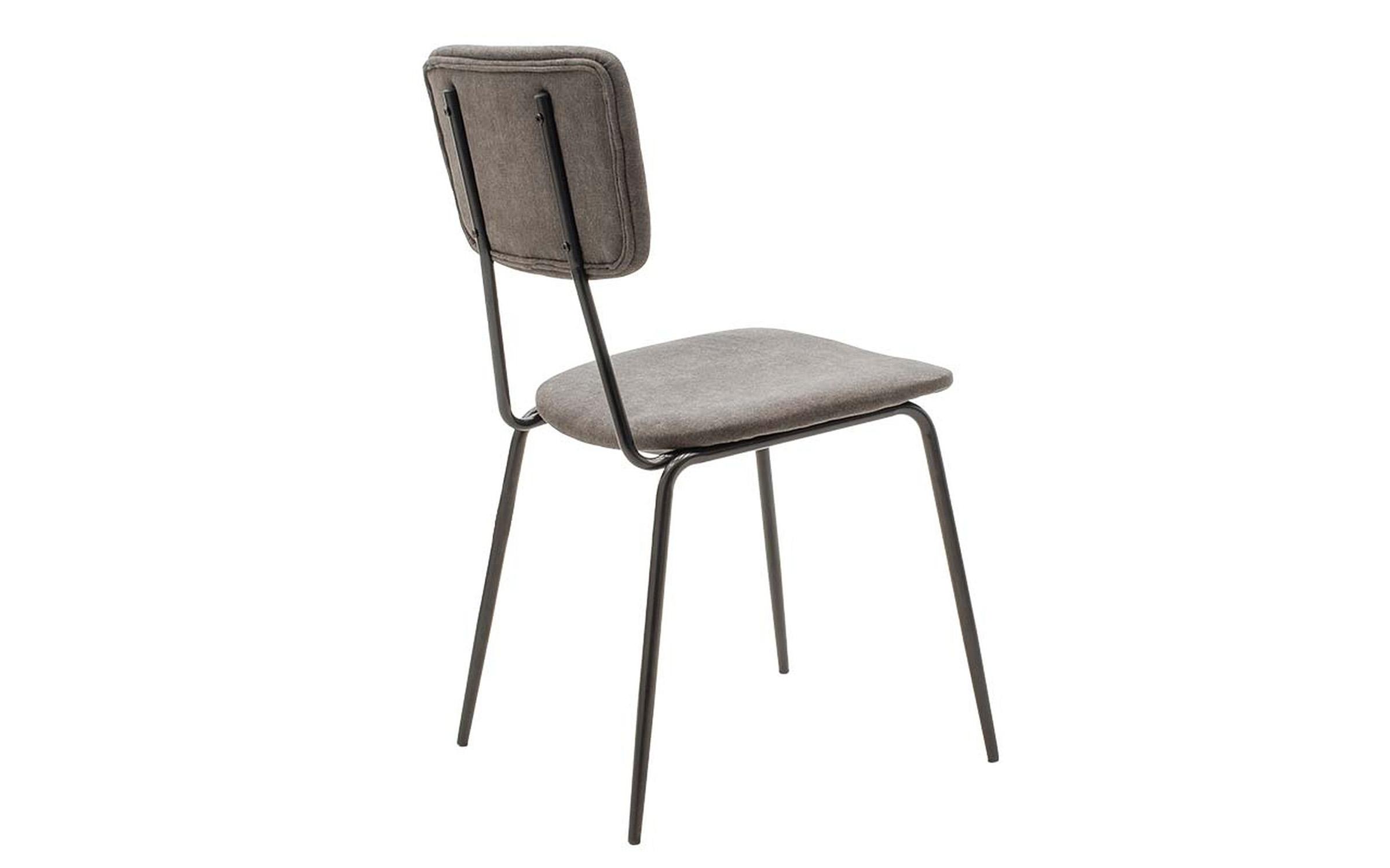 Scaun Bendo, gri + negru  2
