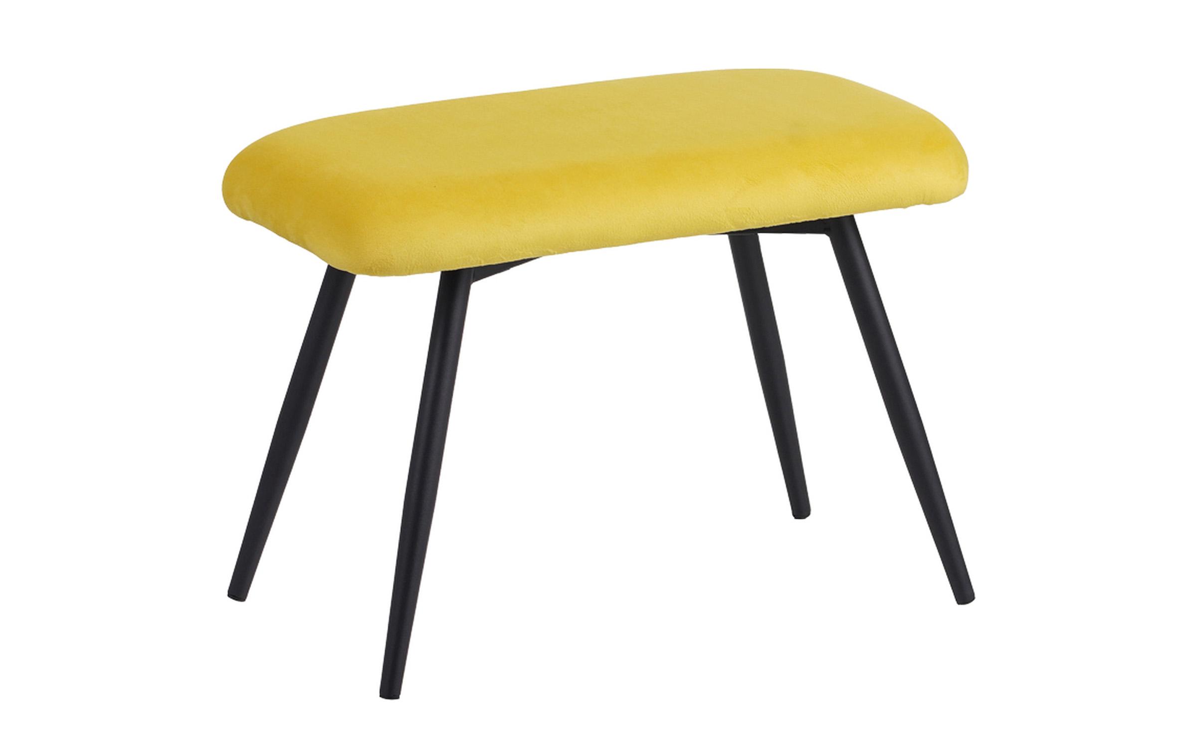 Fotoliu + taburet Rueda, galben + negru  8