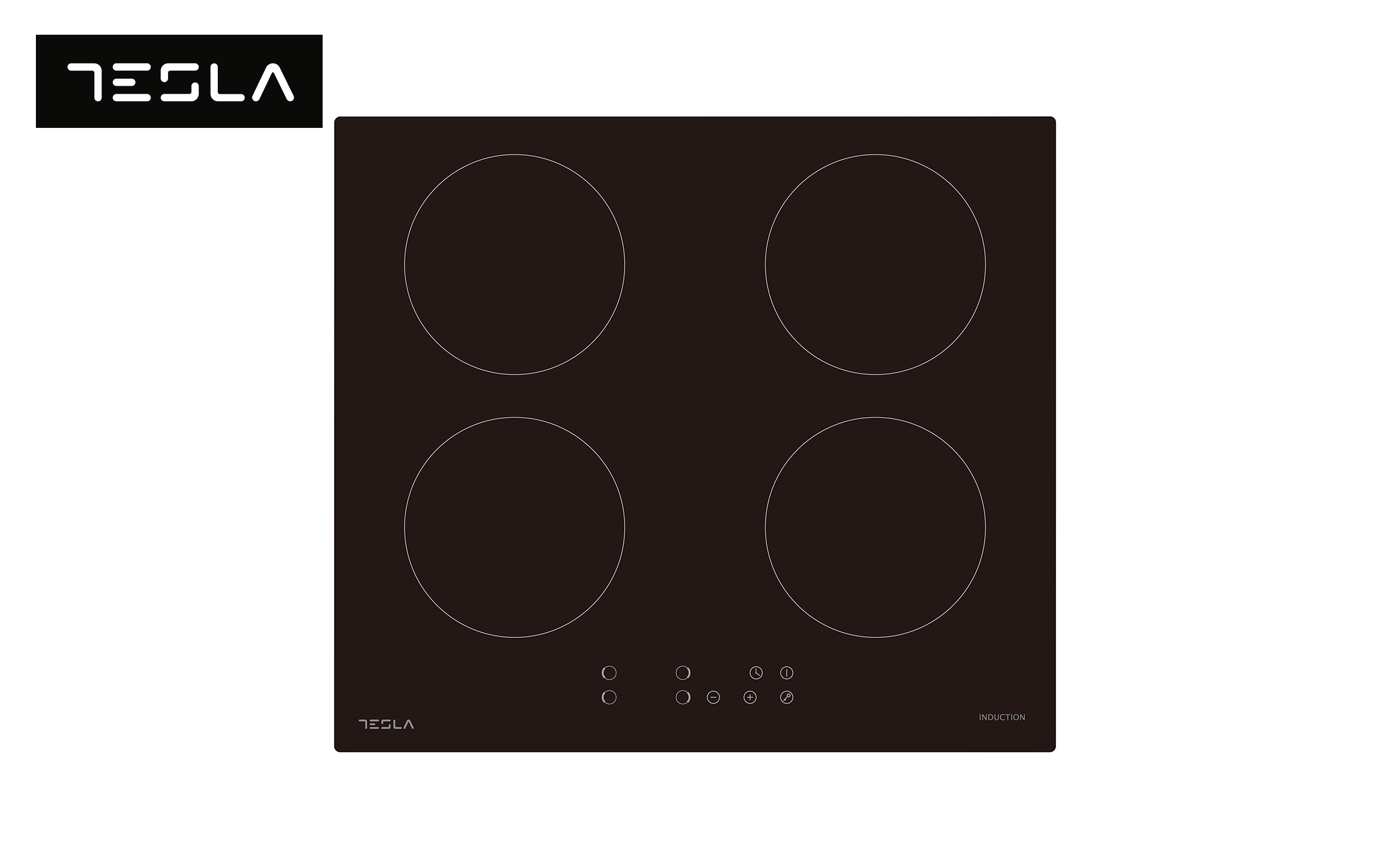 Plita cu inductie TESLA, 4 zone  HI6401MB, negru  1