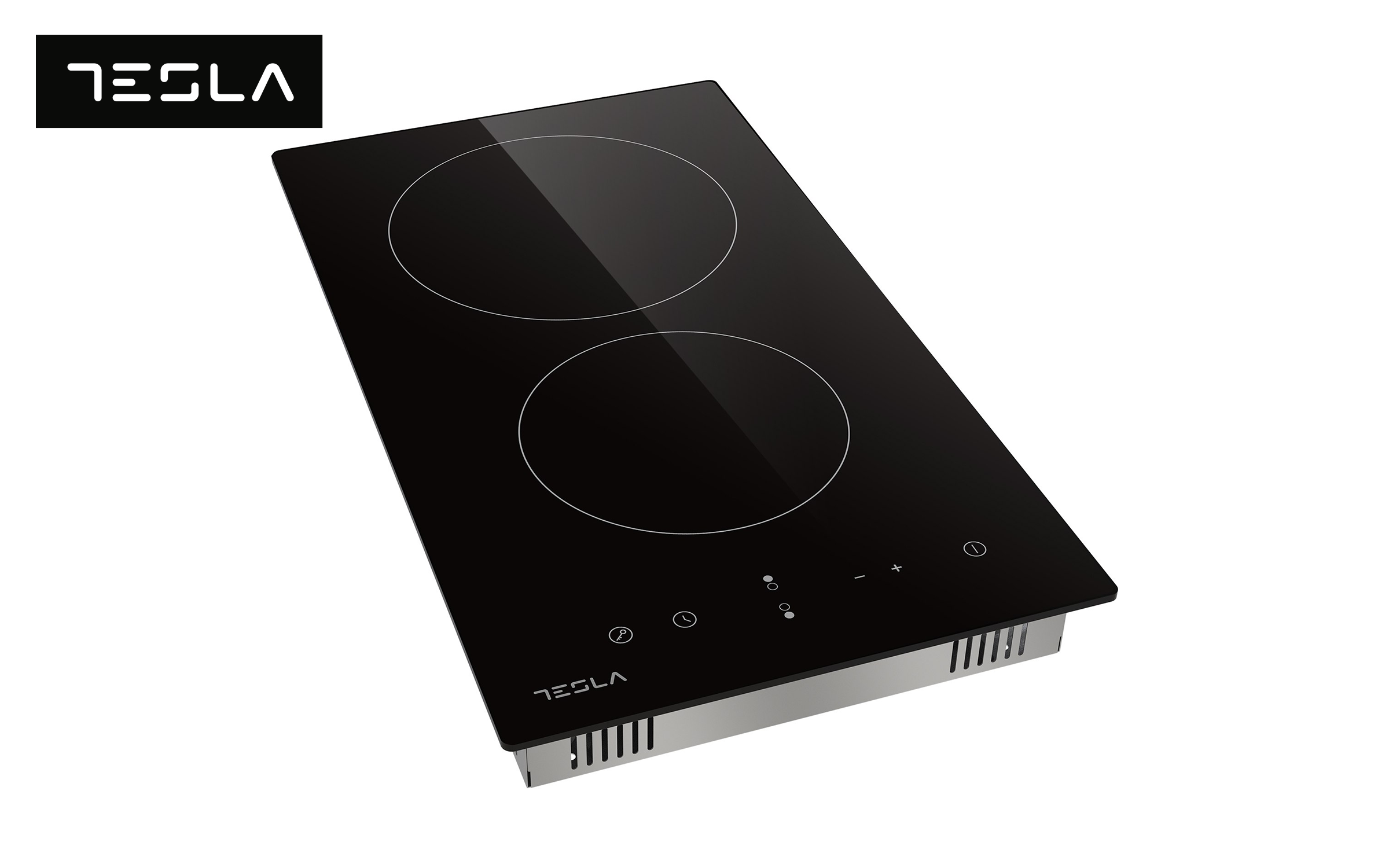 Plita ceramica TESLA, 2 zone HV3201MB, negru  3
