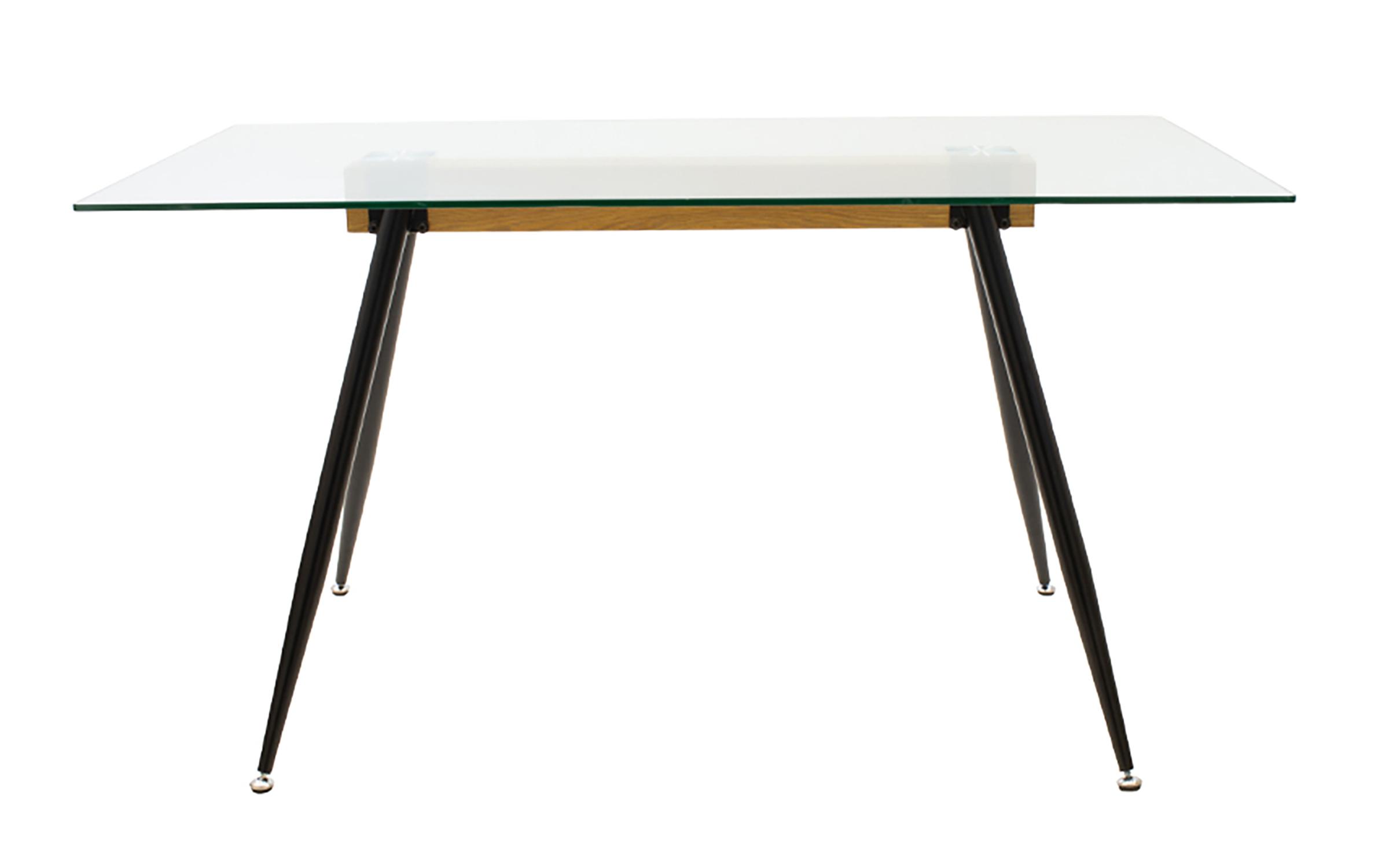 Masa dining Astrid, negru + natural  2