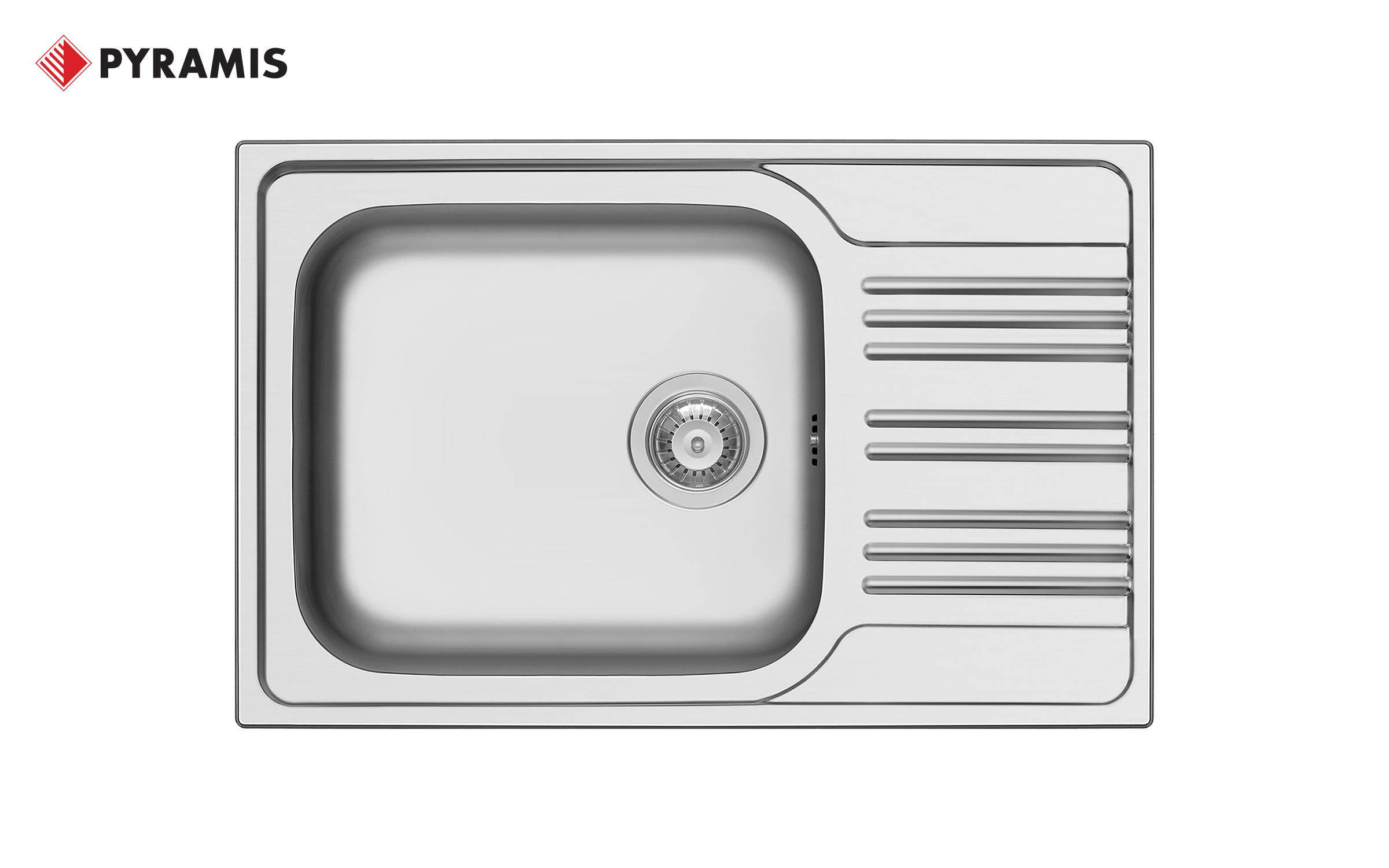 Chiuveta cu robinet PYRAMIS INSET, inox  2