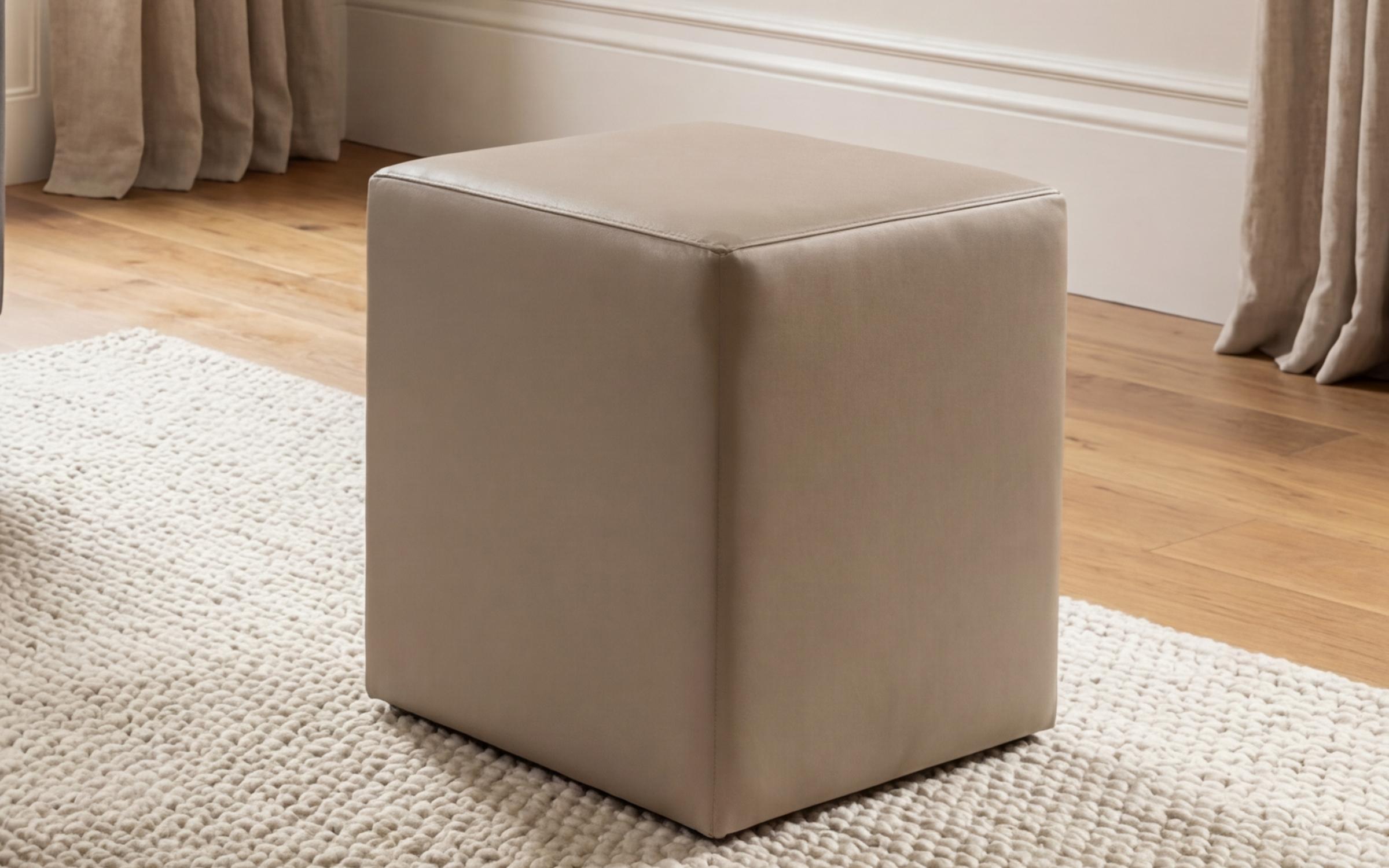 Taburet Relax, piele bej  1