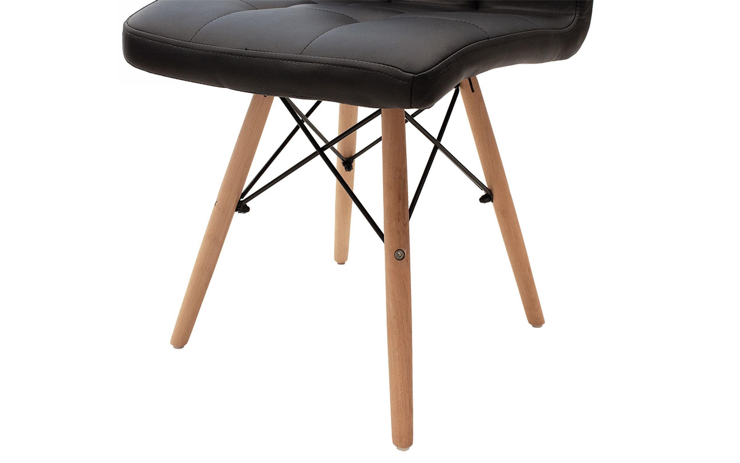 Scaun de masa Luigi, negru  6